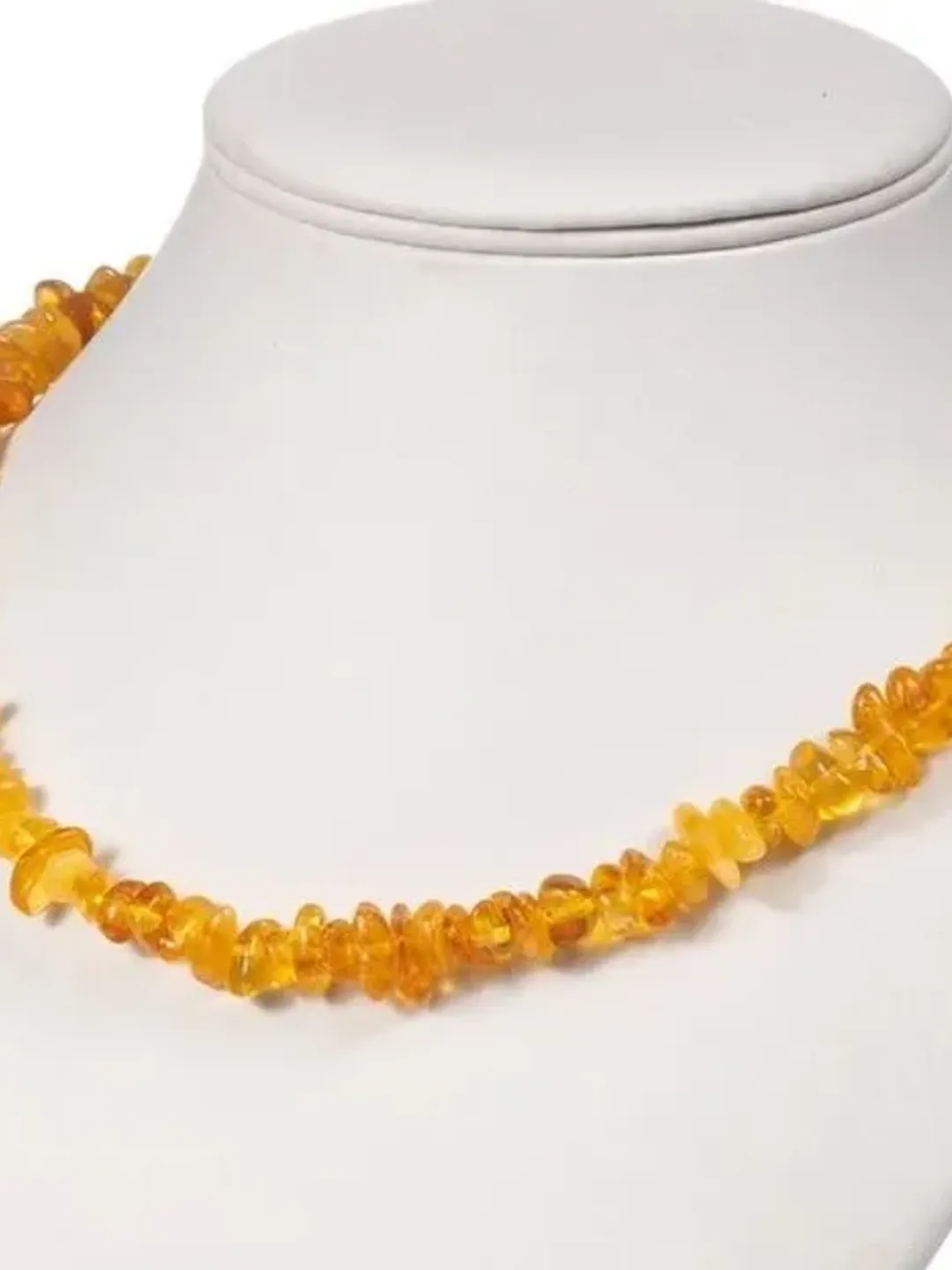 Baltic Amber Necklace Jewelry Honey Yellow Small beads necklace Gemstone beaded necklace adult for women and a teenage girl Summer necklace