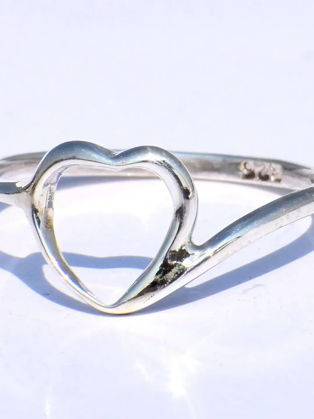 Heart Ring, Silver Dainty Ring, Knuckle Ring, Handmade Ring, Fidget Ring, Chunky Ring, 925 Silver Ring, Promise Ring, Women Ring, Love Ring