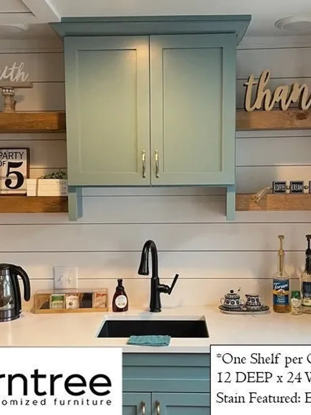 Wood Floating Shelf 12-inches Deep | Rustic Shelf | Farmhouse Shelf | Reclaimed Wood Floating Shelves| Handmade Shelf | Wood Wall Shelf