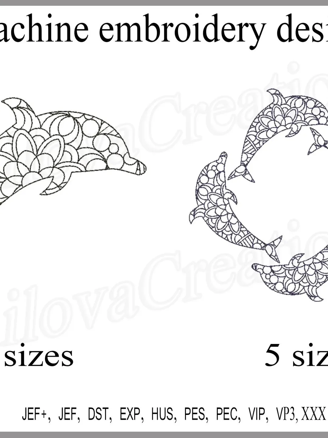 Machine embroidery designs Dolphin embroidery design outline Marine embroidery patterns file summer Sea animal Instant Download Redwork