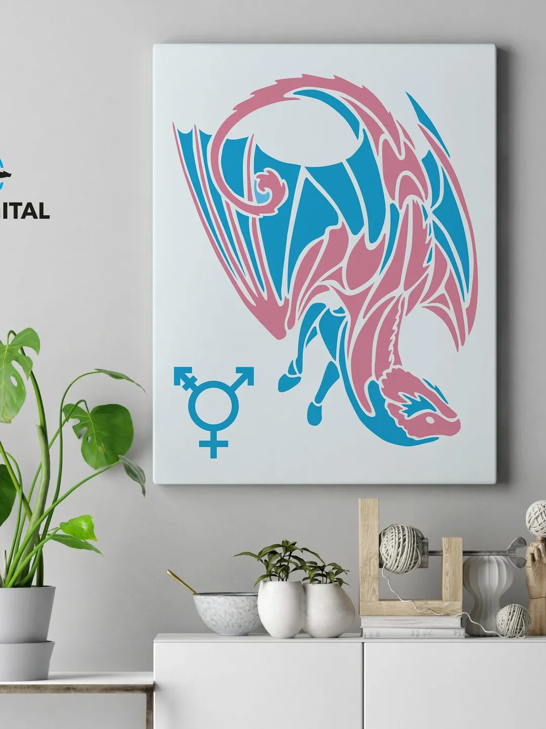 Pride Dragon [Transgender Poster | LGBTQ+ Poster | Dragon Poster ...
