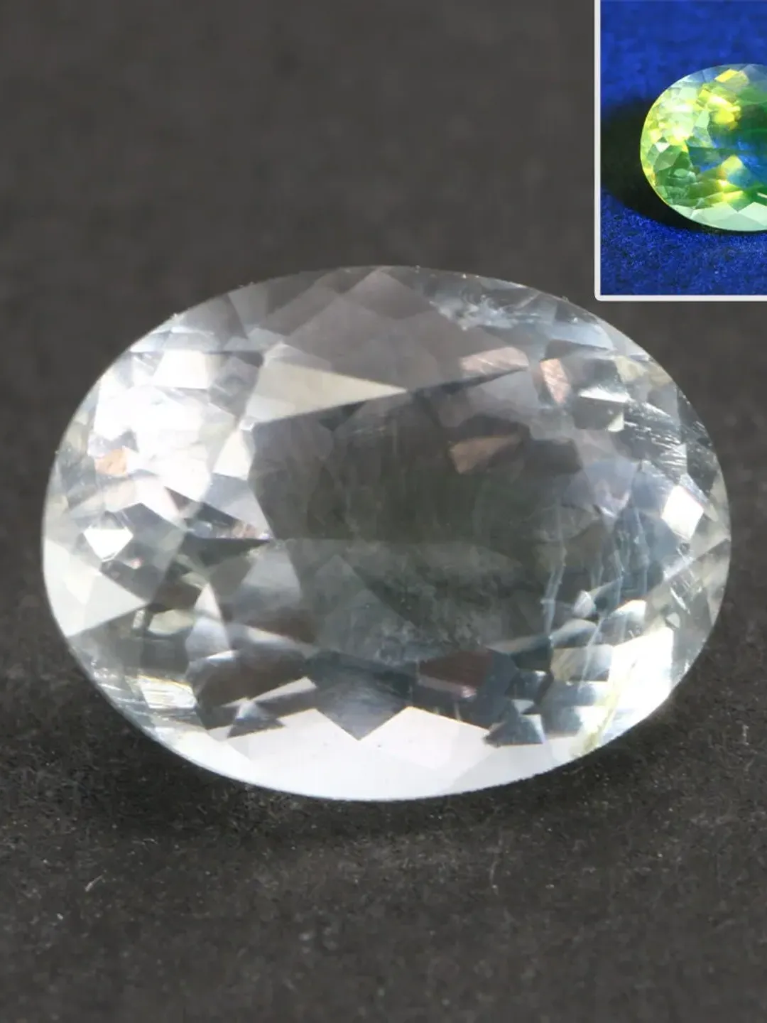 0.99 CT Rare Gemstone 100% Natural UV Color Change Mexican Light Hyalite Opal