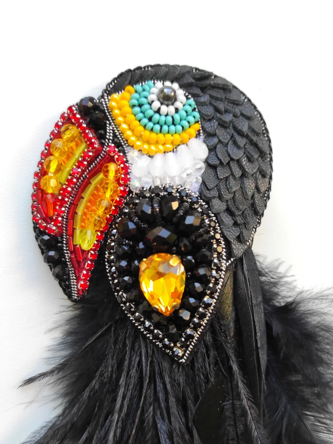 toucan brooch, bird brooch, brooch pin, beaded brooch, mothers day gift, handmade gifts, brooch, birds, hand embroidery