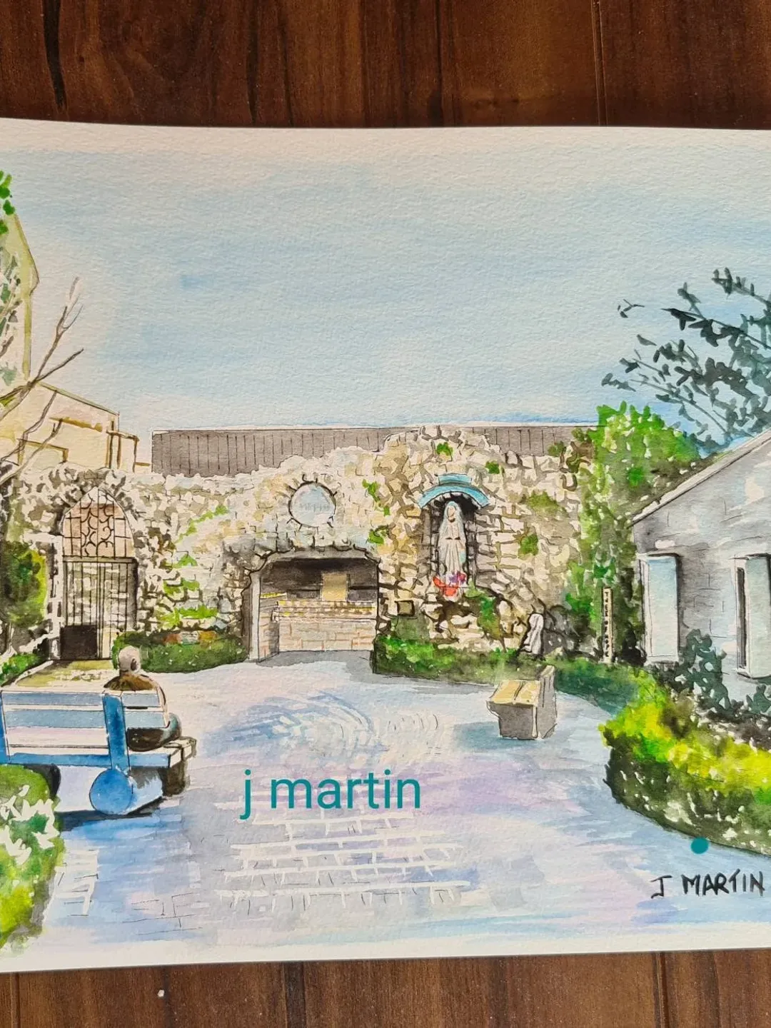 Marian Grotto, St Catherines Church, Meath St, Dublin 8, The Liberties, Shrine, unmounted, unframed