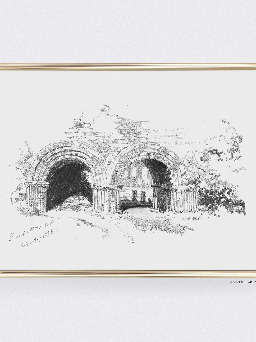 Arches Architecture Sketch Vintage Print, Minimalist Rustic Decor, Digital Printable Wall Art | 221