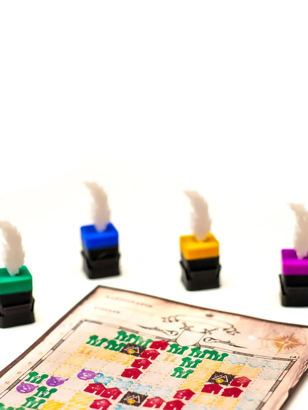 Cartographers Compatible Stamps - Board Game Accessories Upgrade 3D Printed