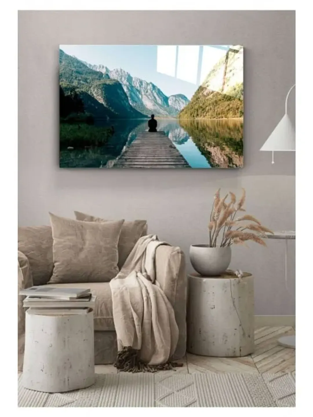 Digi-art landscape Tempered Glass Printing Wall Art , Natural And Vivid Wall Decor , Modern Wall Art, Extra Large Wall Art