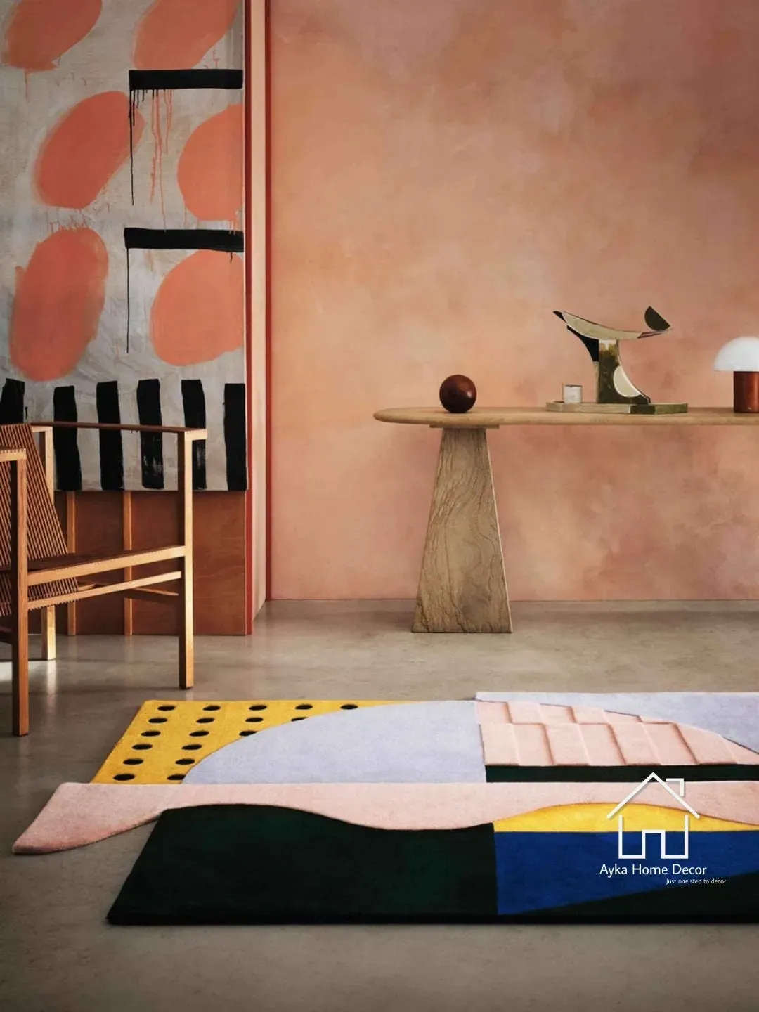 Designer Hand Tufted Wool Area Rug Modern Area Rug Handmade Area Rug ...