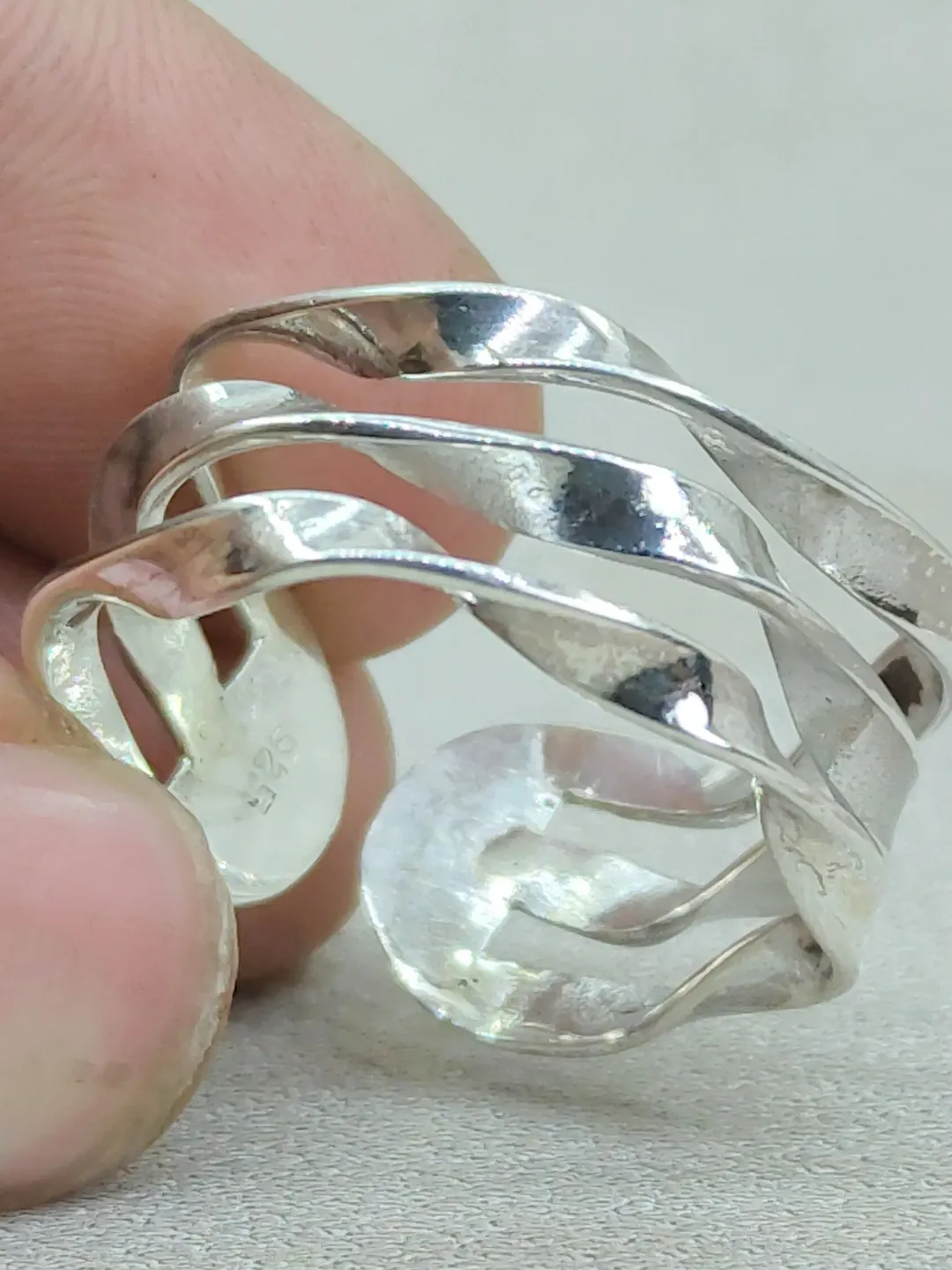 Band Ring, 925 Sterling Silver Ring, Handmade Ring, Adjustable Silver Ring, Women Ring, Anniversary Gift, Wide Band Ring, Stacking Band Ring