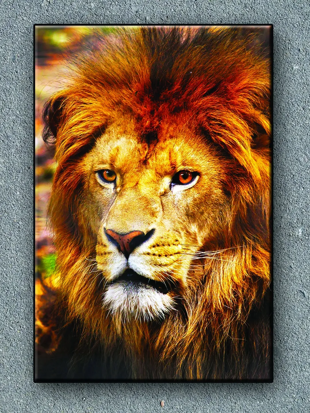 Lion Print on Canvas , Floating Frame Option, Modern Wall Art, Extra Large Canvas Wall Art