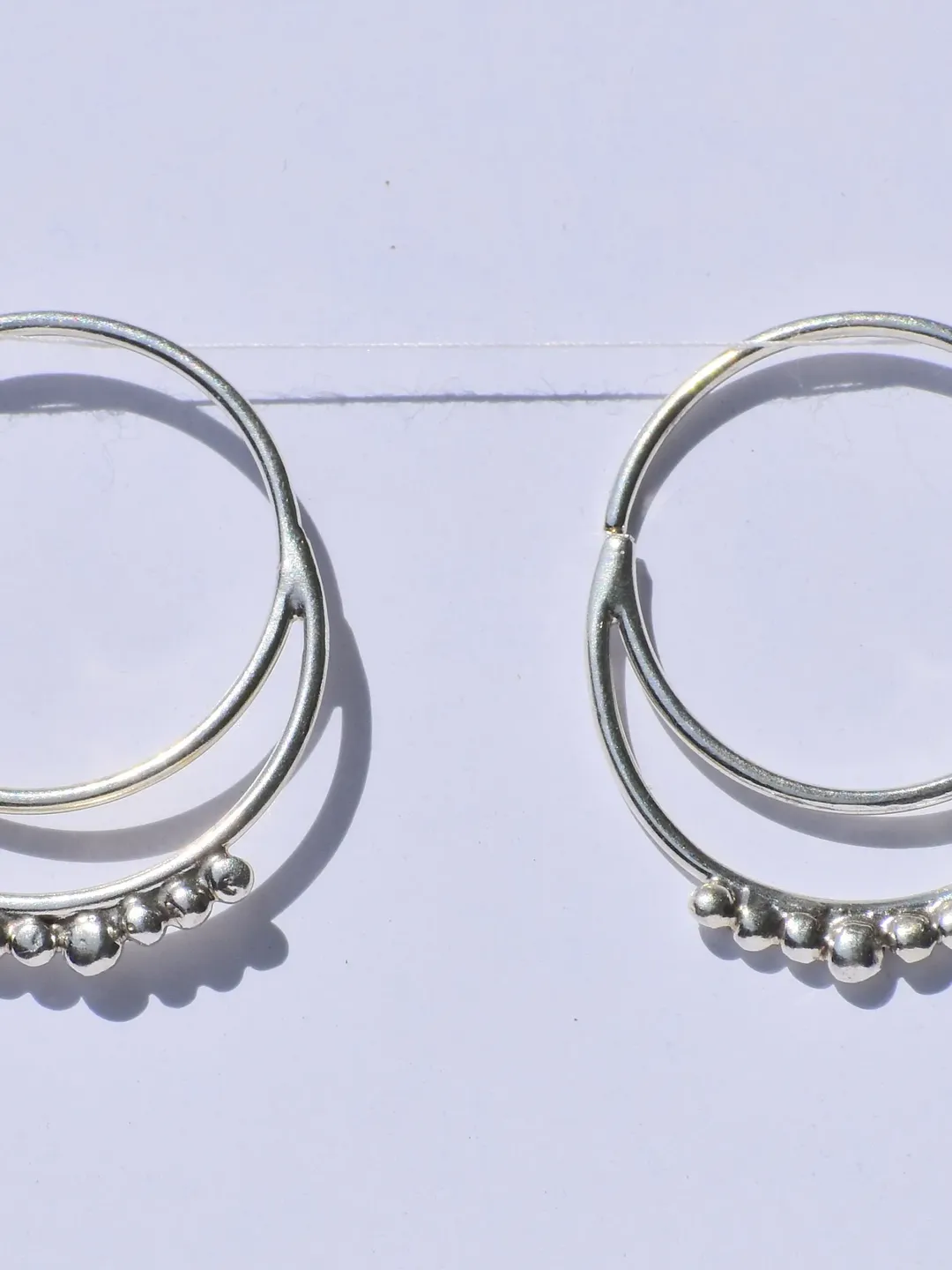 Silver Hoop Earrings, Silver Wire Hoop Earrings, 925 Sterling Silver Earrings, Earlope Earrings, Circle Earrings, Boho Jewelry, Gift For Her