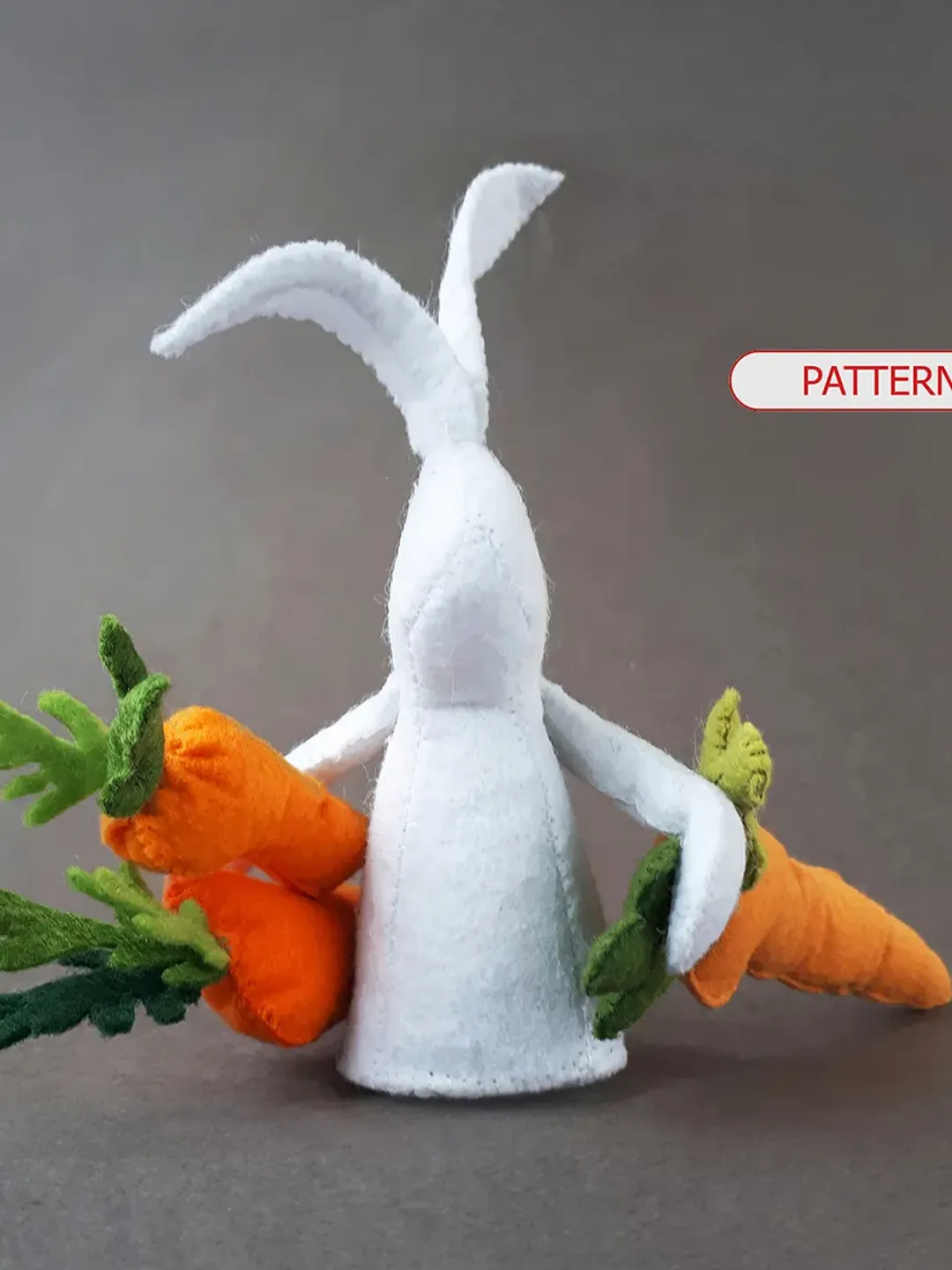 Bunny rabbit with carrot toy sewing pattern , Easter Decor for Tiered ...