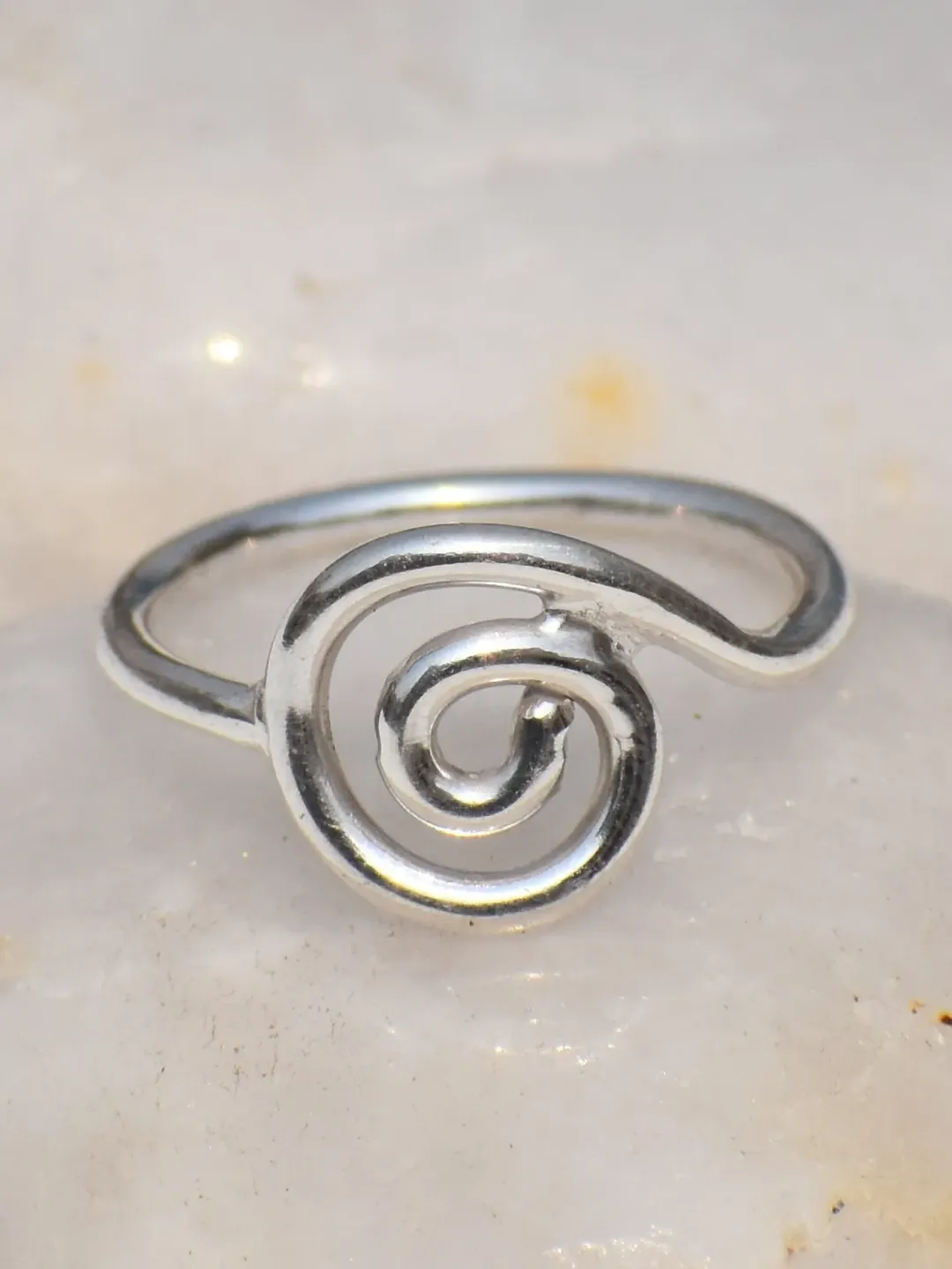 Spiral Ring, Silver Ring, Swirl Ring, Unisex Ring, Meditation Ring, Promise Ring, Bohemian Jewelry, Chunky Ring, Coil Ring, Everyday Jewelry