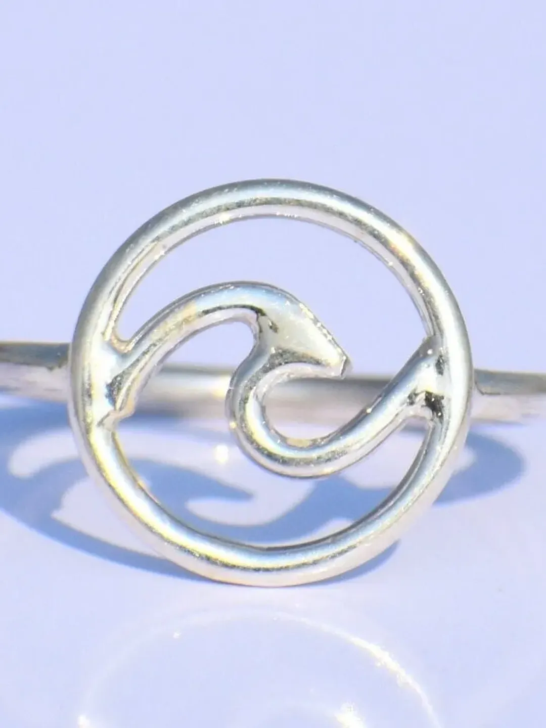 Silver Wave Ring, 925 Sterling Silver Ring, Unisex Ring, Minimalist Ring, Handmade Ring, Stacking Ring, Silver Dainty Ring, Anniversary Gift