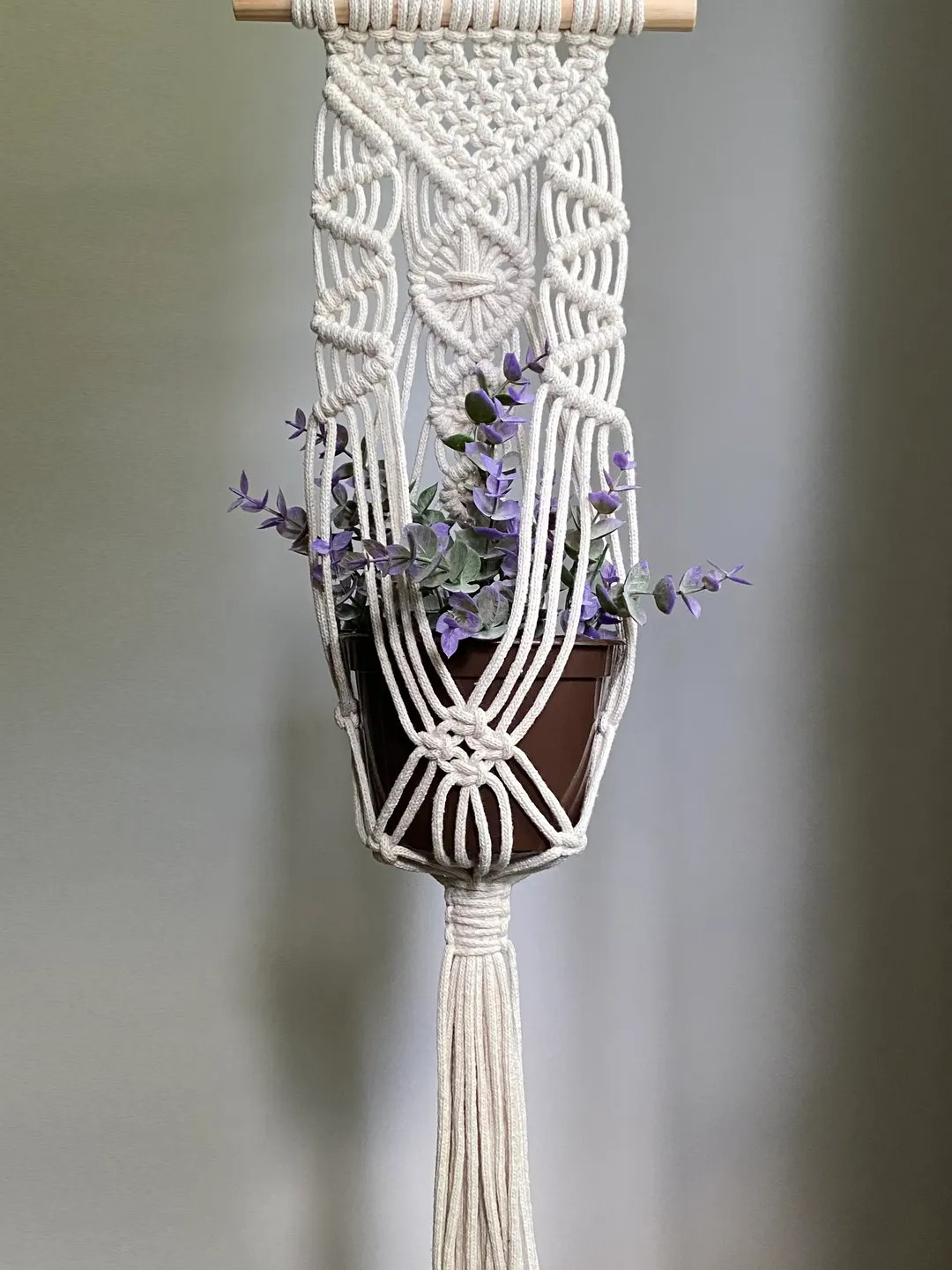 Macrame Plant Hanger Pattern PDF, Boho Decor DIY Tutorial