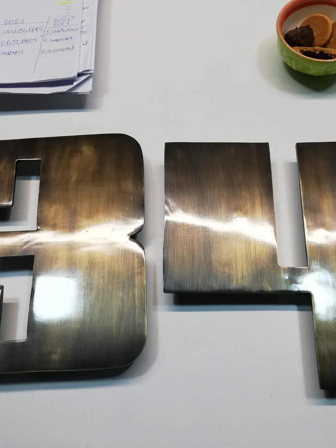 Custom Antique Aged Brass - Cast Brass Letters/Numbers - Antique Aging Cast Brass