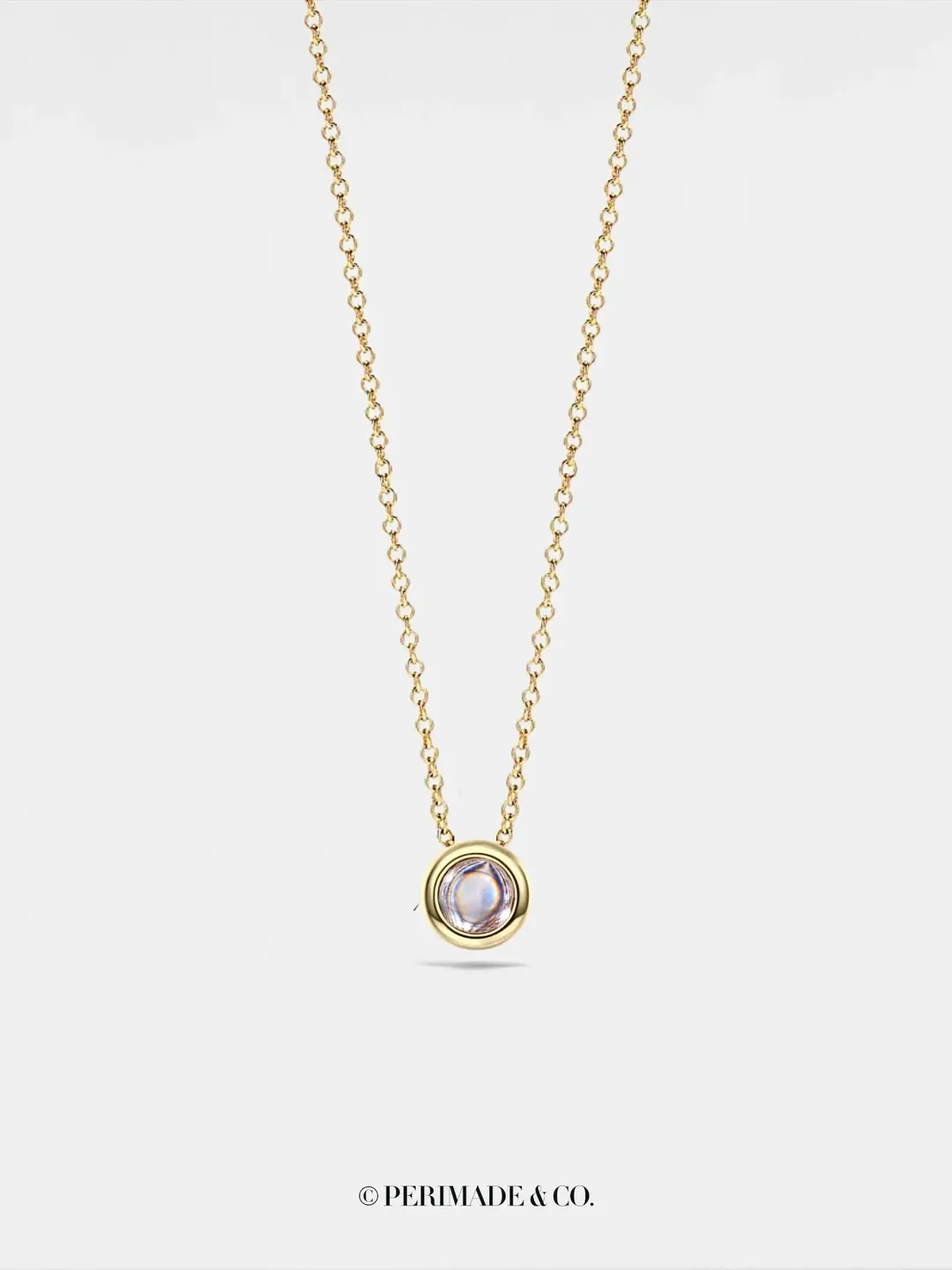 PERIMADE Silver  Bubble Projection Necklace • One Hundred Languages Jewelry • Custom Memorial Photo Pendant • Trendy Bridesmaid Gifts