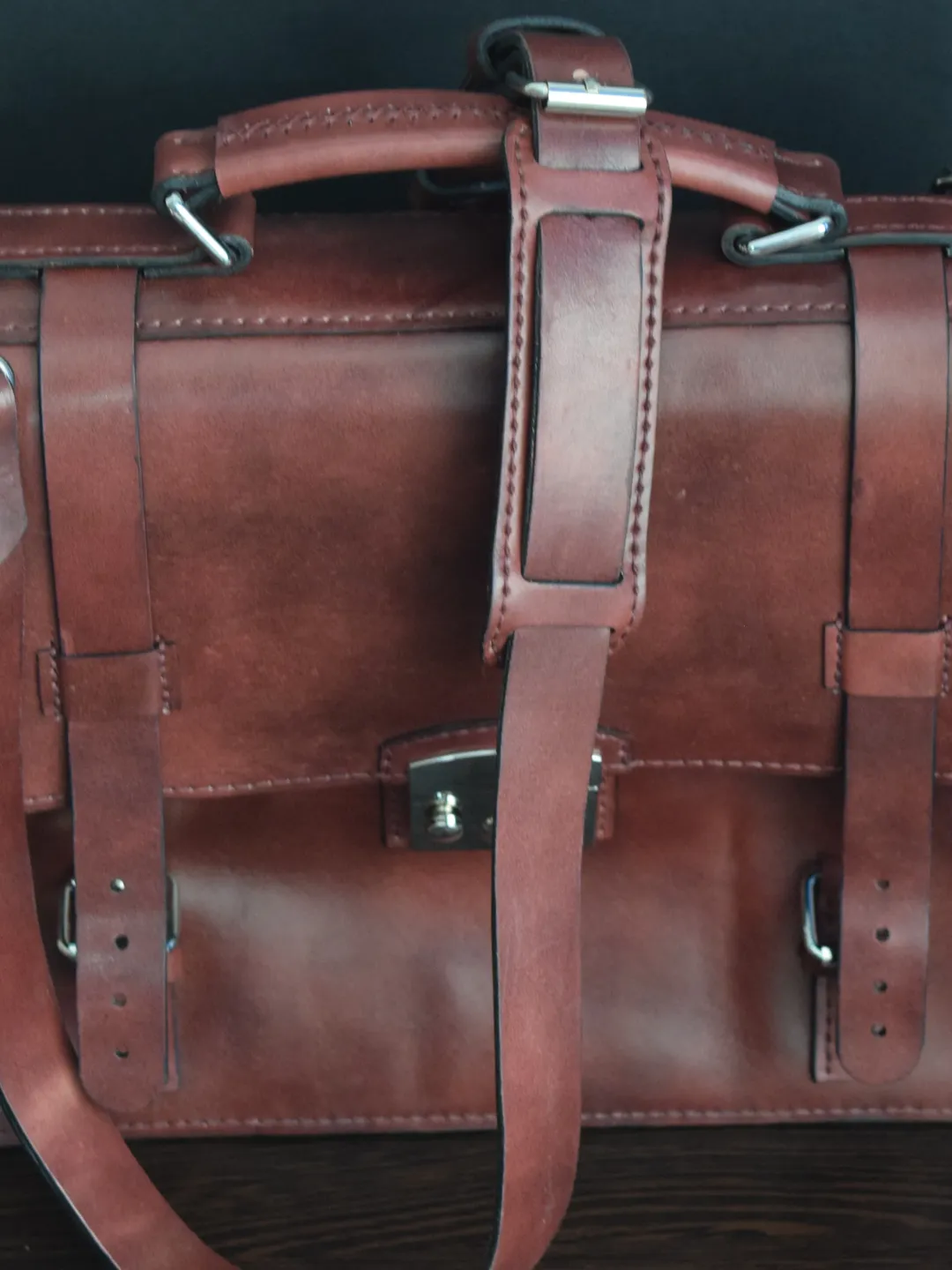 Leather Briefcase pattern- Leather Bag PDF - Briefcase Template - PDF Bag - Leather PDF Template