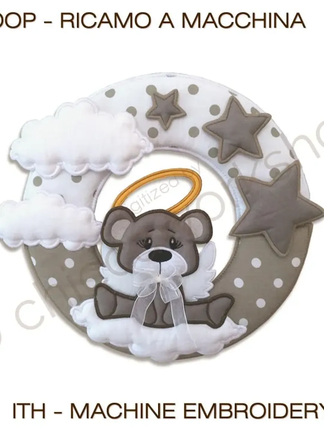 ITH Ghirlanda Cerchio - Ricamo a macchina con tutorial