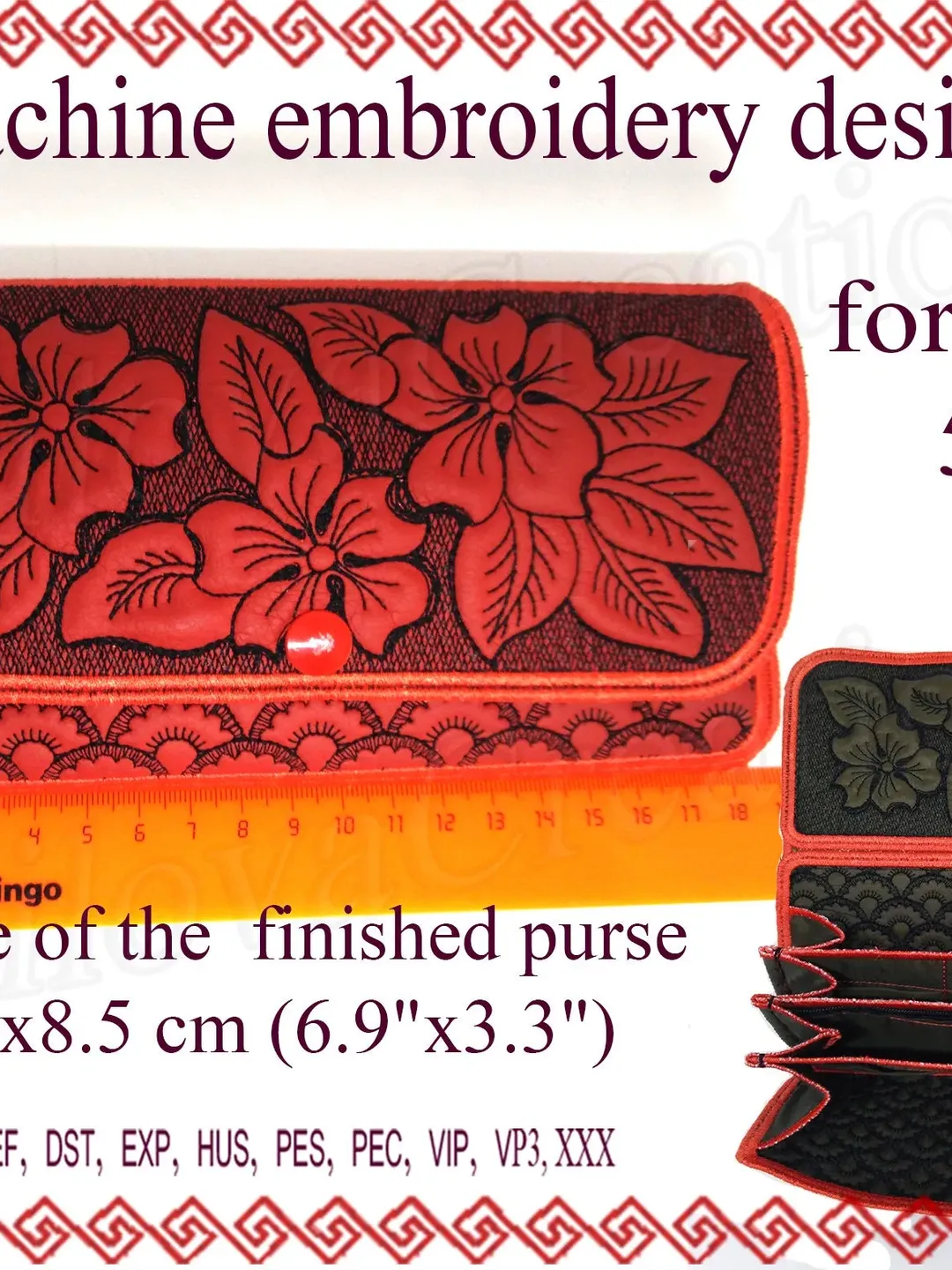 5x7 Wallet embroidery designs. In the Hoop purse, Clutch little bag, phone case, Machine embroidery designs trapunto Case Embroidery Design