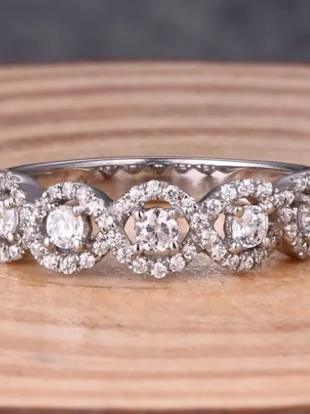 Solid 14K White Gold Fashion Band / Wedding Band