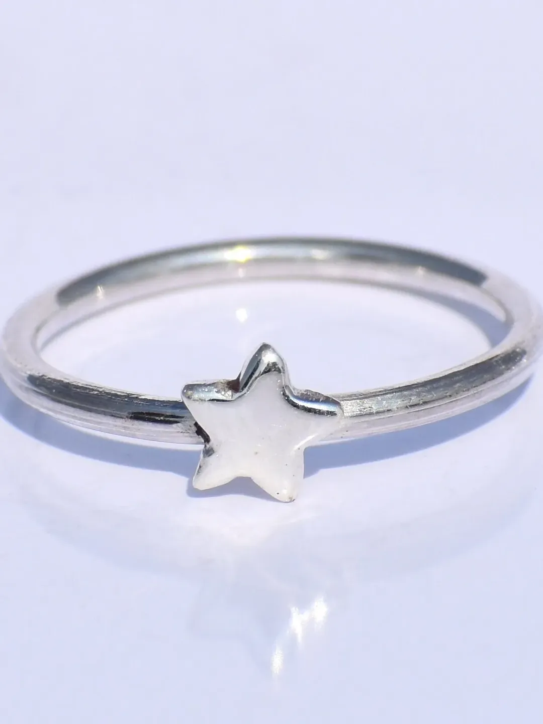 Silver Star Ring, Dainty Star Ring, Minimalistic Star Ring, Celestial Ring, Mini Star Ring, 925 Sterling Silver Ring, Thumb Ring, Boho Ring