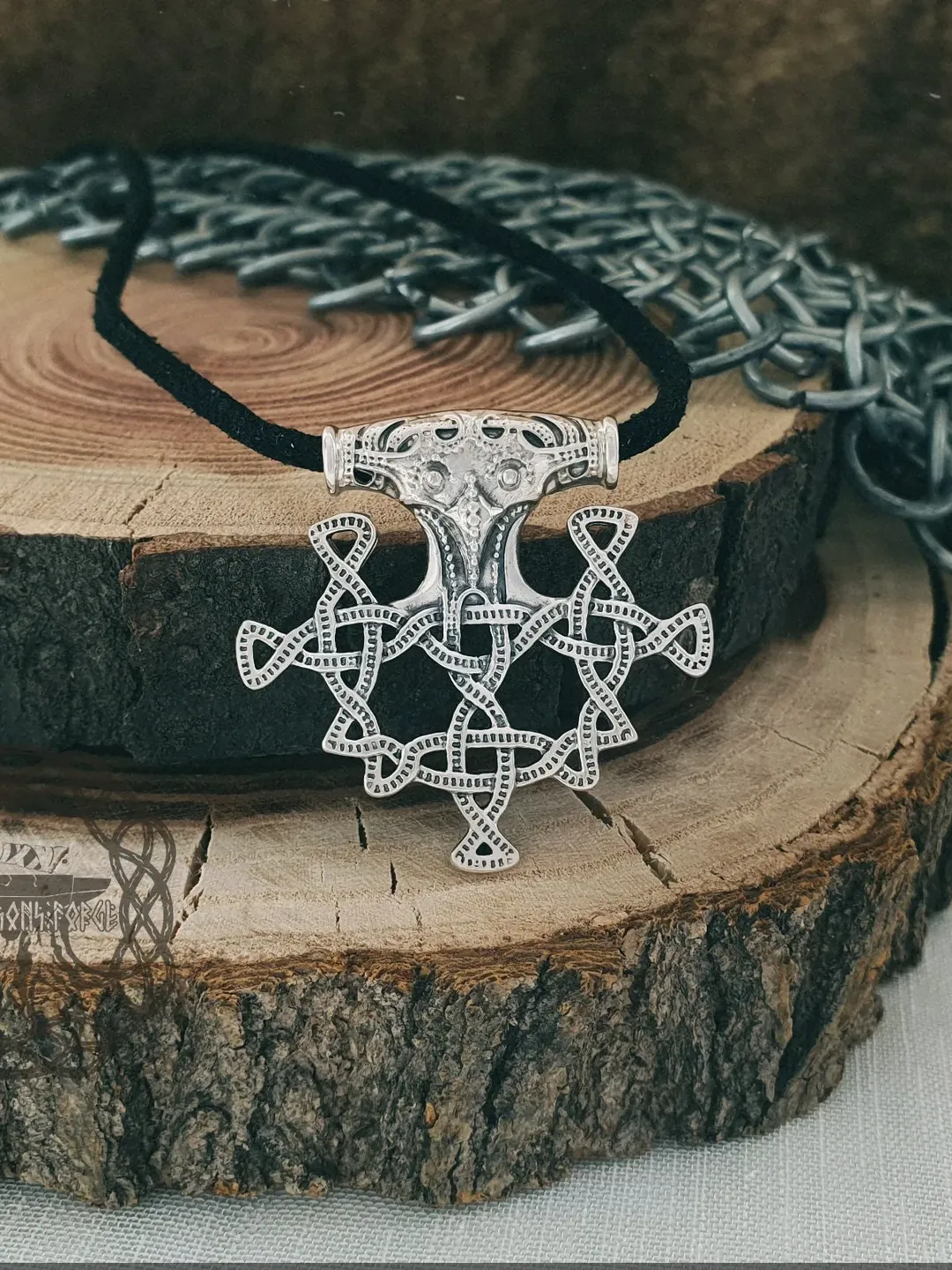 Hiddensee Mjolnir Pendant, Thor Hammer Pendant, Mjolnir Necklace, Thor Hammer Necklace, Sterling Silver Viking Pendant, Viking Jewelry