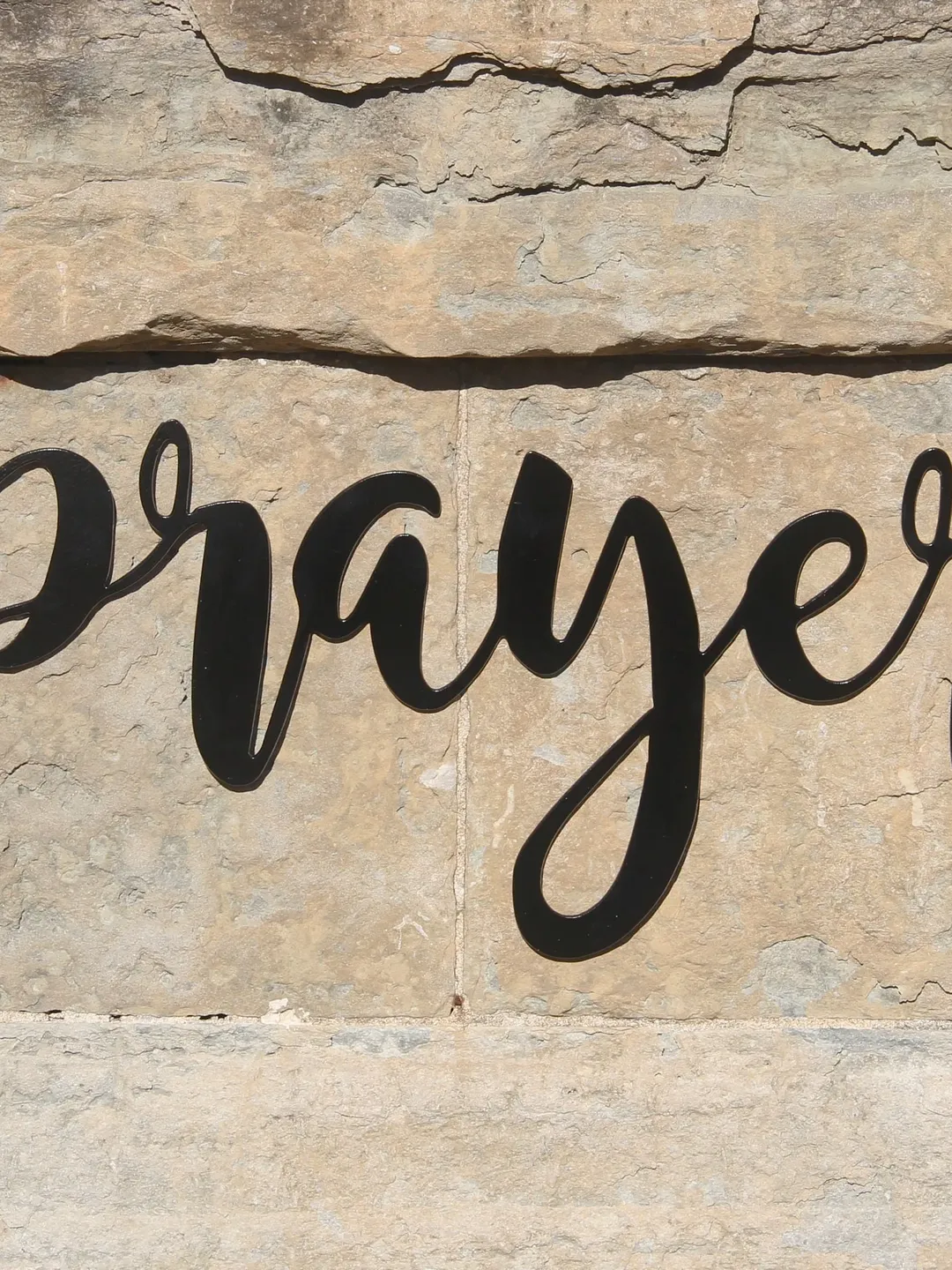 Prayer Metal Wall Decor, Prayer cursive wall hanging, prayer calligraphy design Wall Sign
