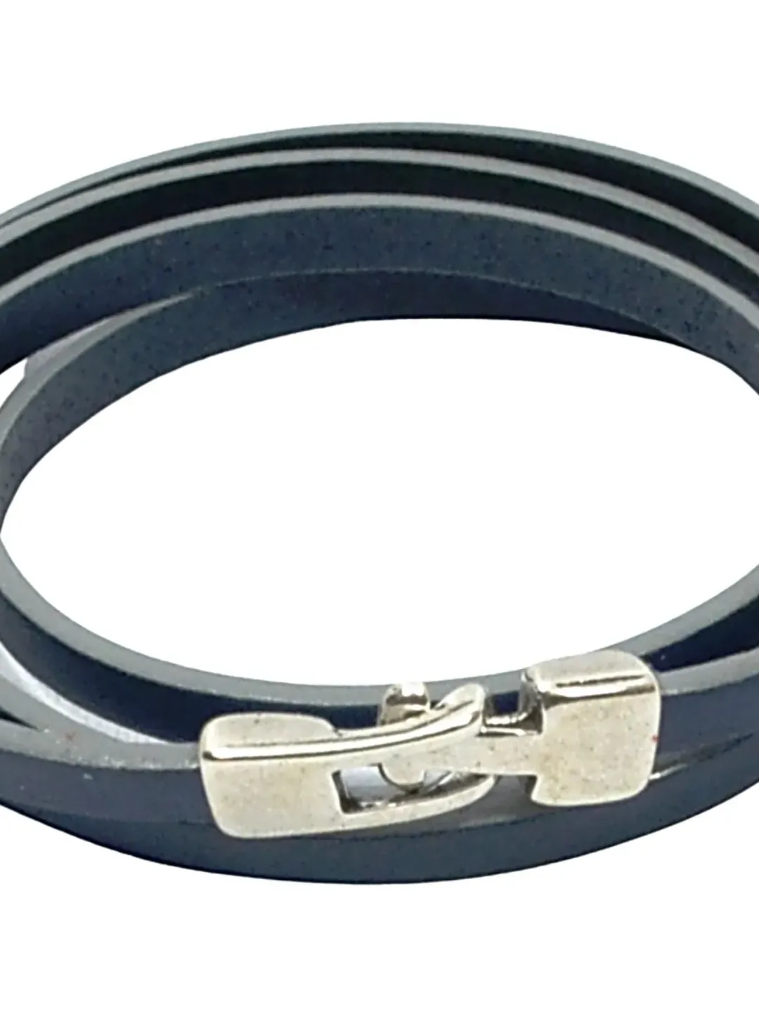 Mens Bracelet Personalized, Cuff Bracelet Leather with Hidden Message, Triple Wrap Leather Bracelet, Anniversary Gift Boyfriend Husband Dad