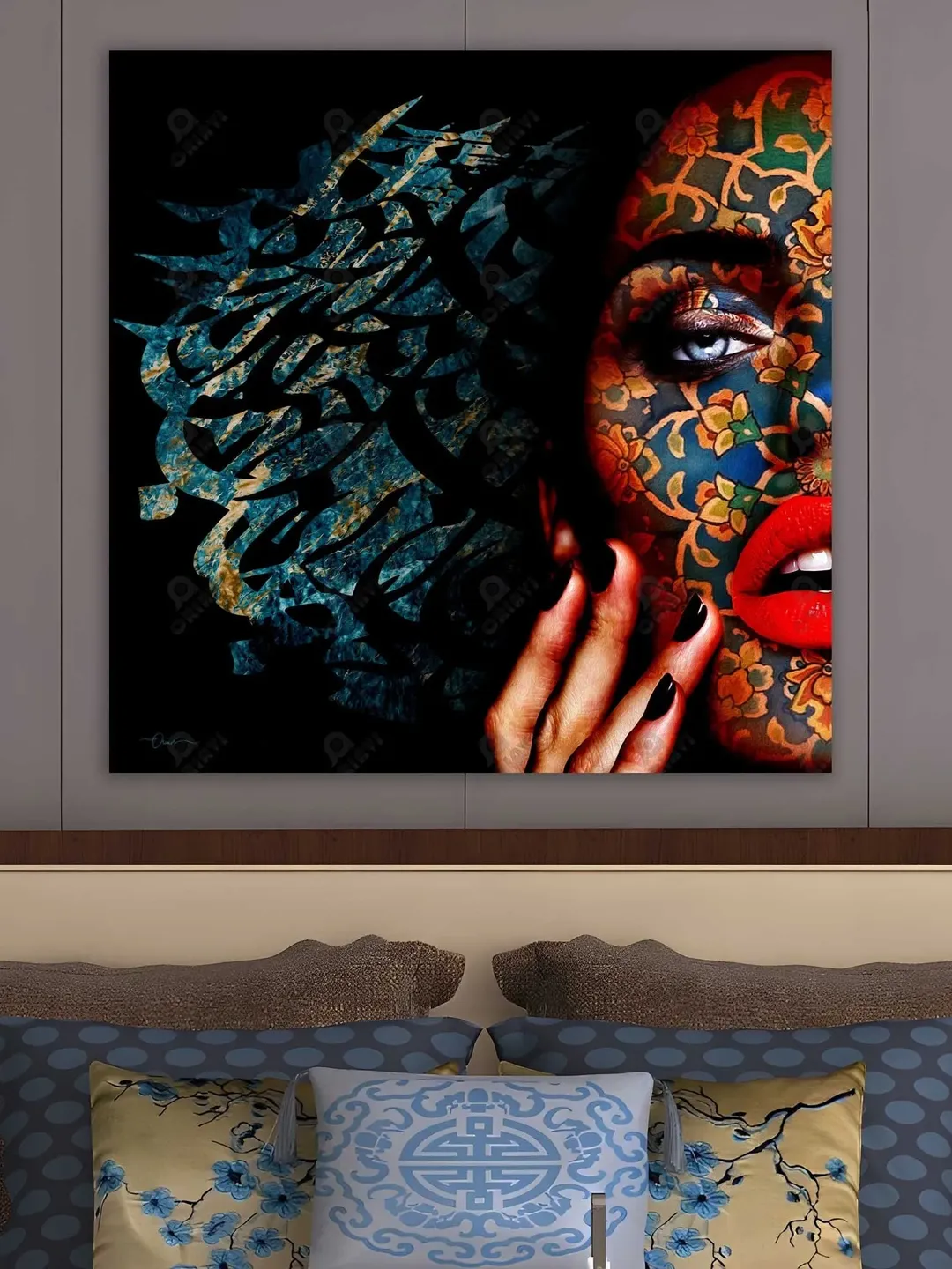 Jamaal e Jaanaan | Persian Calligraphy | Persian Wall Art | Persian Traditional Art | Hafez Quotes