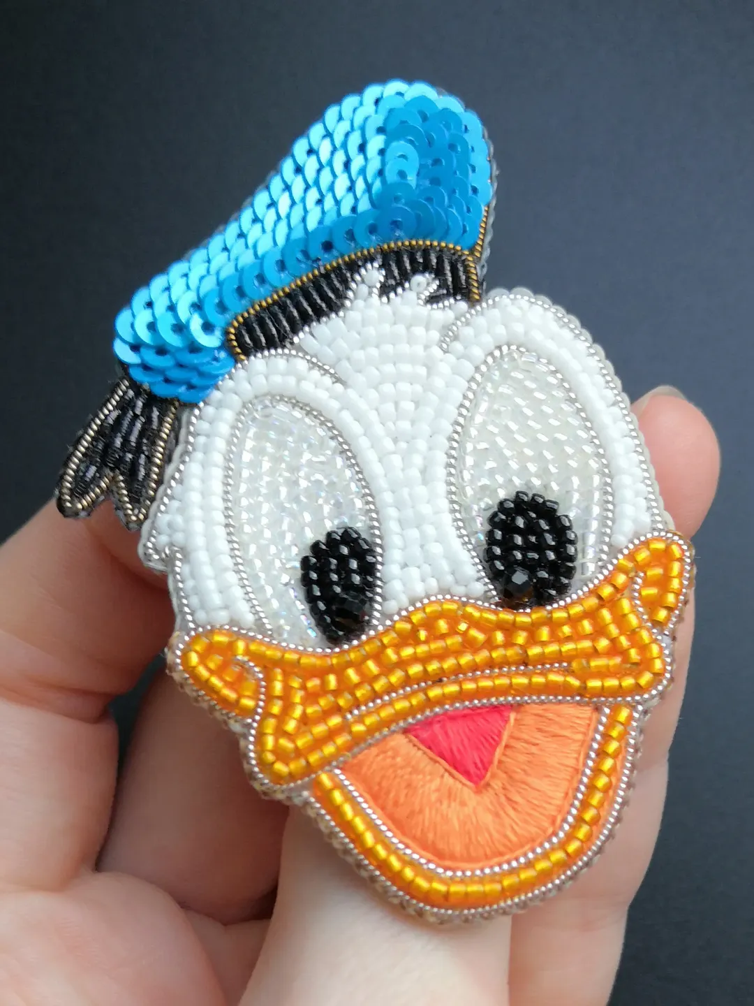 Disney pin Donald duck brooch handmade brooch handmade gift