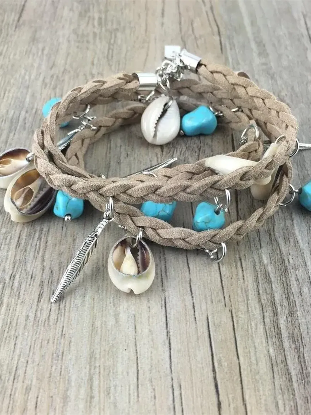 Cowrie Shell Bracelet, Cowrie Shell Surfer Bracelet, Braided Cowrie Shell Bracelets, Shell Anklet, Surfer Bracelet, Surfer Anklet