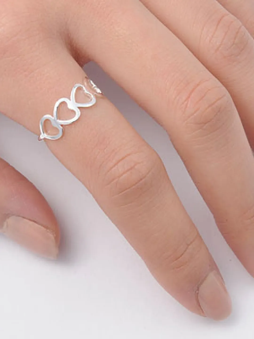 Sterling Silver Heart Ring, Toe Ring, Thumb Ring, Silver Toe Ring, Heart Toe Ring, Gift under 10, Sterling Thumb Ring, Valentine's Day Ring