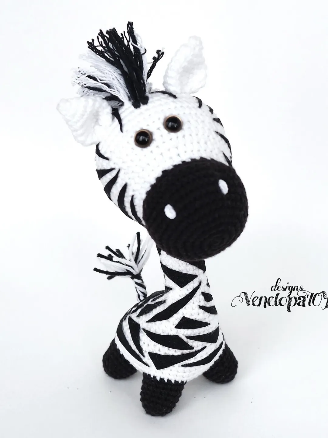 Amigurumi zebra crochet pattern PDF, Safari amigurumi animals, Easy crochet toy pattern, Amigurumi horse for beginner, Amigurumi toy pattern