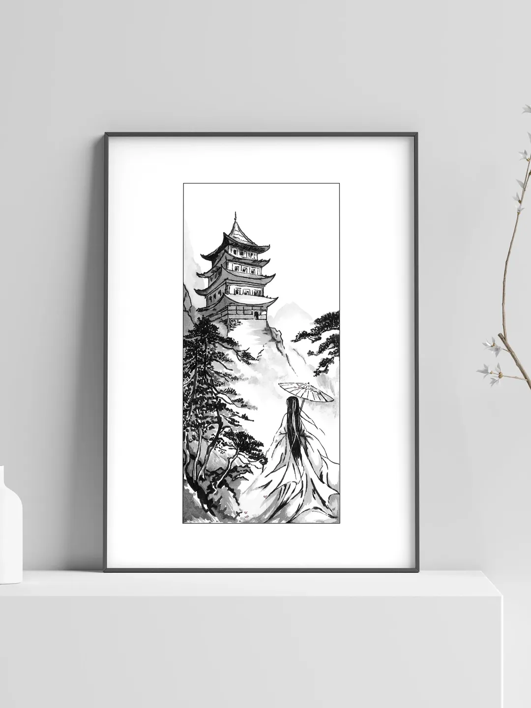 Art Print Cloud Recesses inspired by Mo Dao Zu Shi / A4 / Forget About Regrets / Lan Wangji / Wei Wuxian