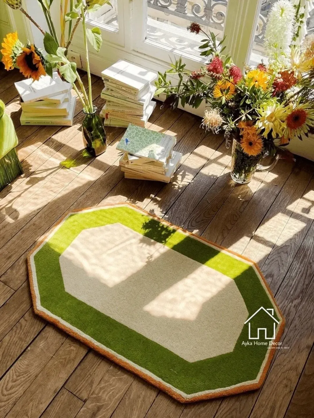 Designer Hand Tufted Wool Area Rug Modern Area Rug Handmade Area Rug Hand Tuft Rugs Morden Rugs Living Room Rugs Bed Vintage Rug