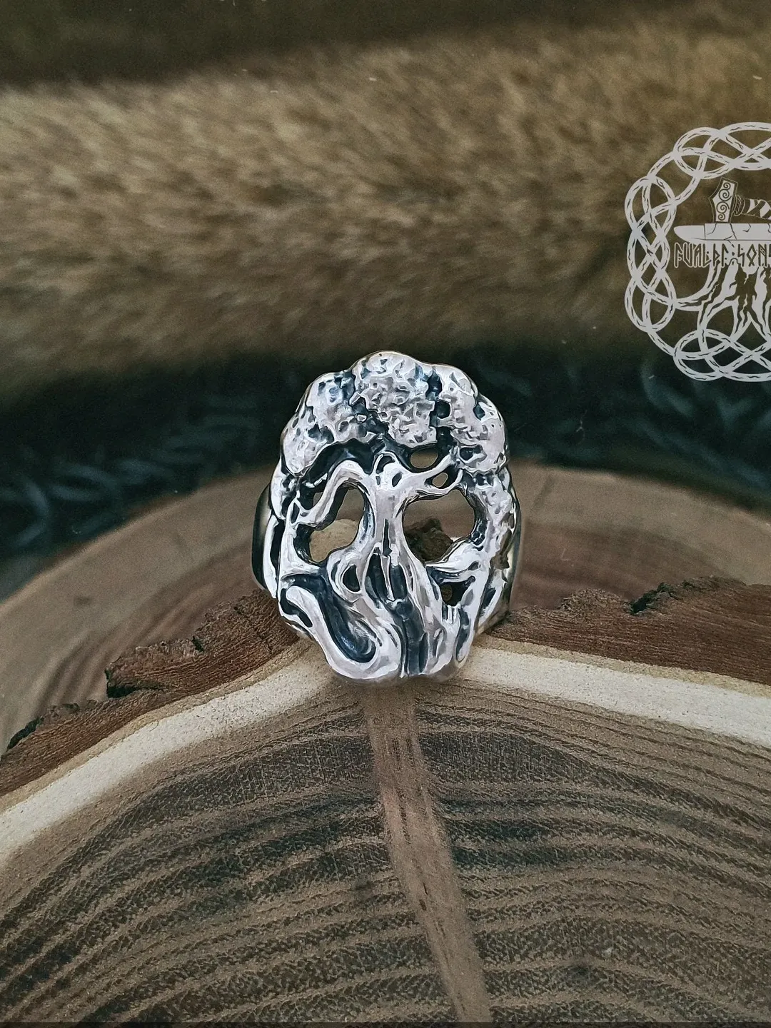 Yggdrasil Ring, World Tree Ring, Viking Ring, Sterling Silver Ring, Norse Ring, Norse Jewelry, Viking Jewelry