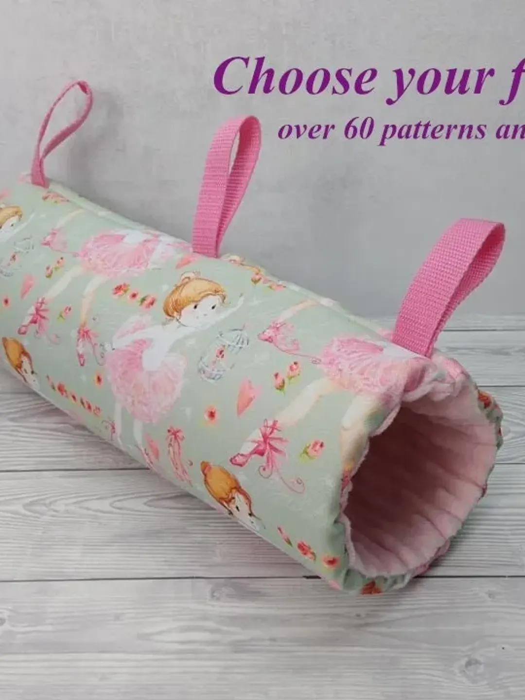 Rat tunnel hammock, hanging tunnel hammock for rats, ferrets, chinchillas, gerbils, rat cage accessories, chinchilla cage accessories,