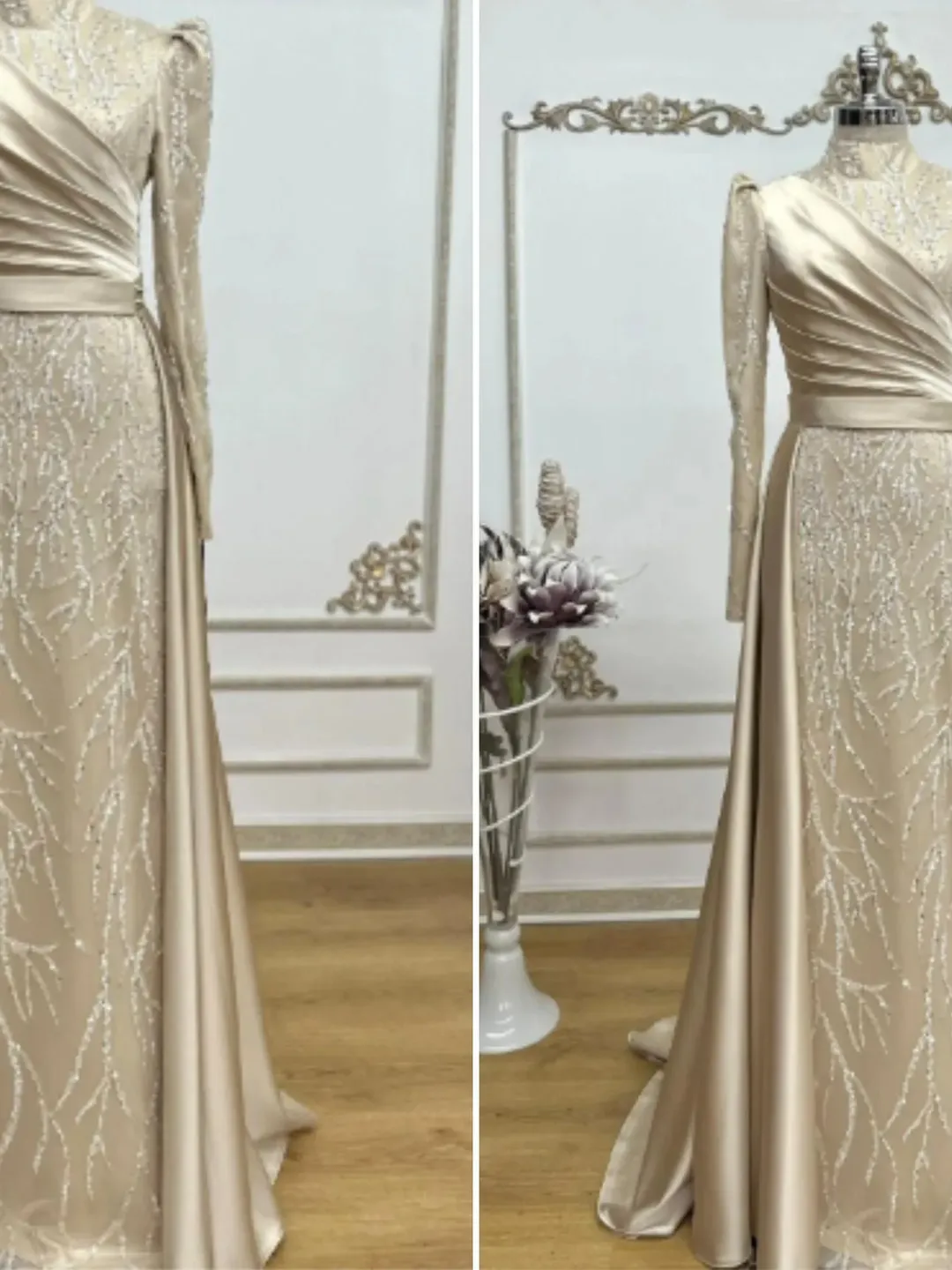 AHUNARE HIJAB - Wedding Dress, Muslim Evening Gown, Nikah, Islamic Wedding, Engagement, Bridesmaid