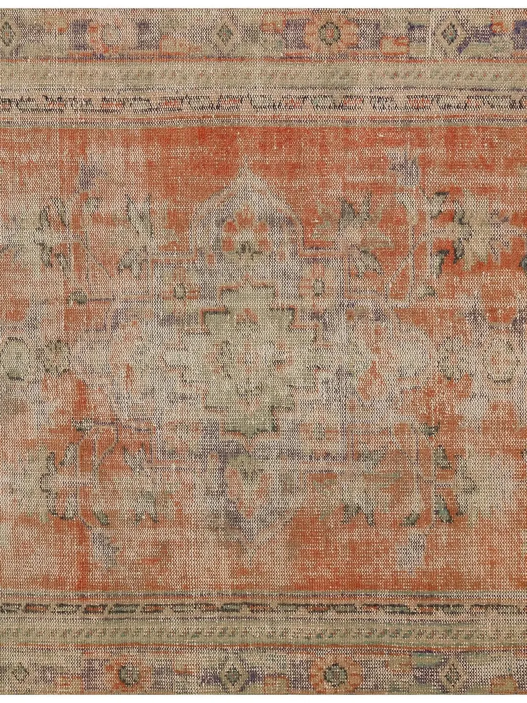 Warm Up Your Living Room with an Orange Turkish Rug - 170x277 cm