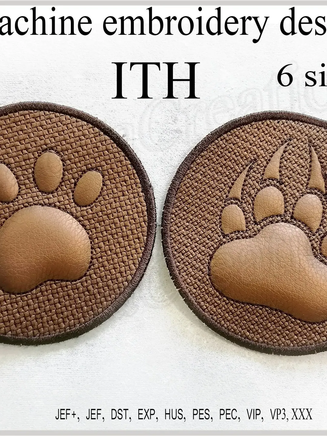 In the hoop embroidery designs, ITH
