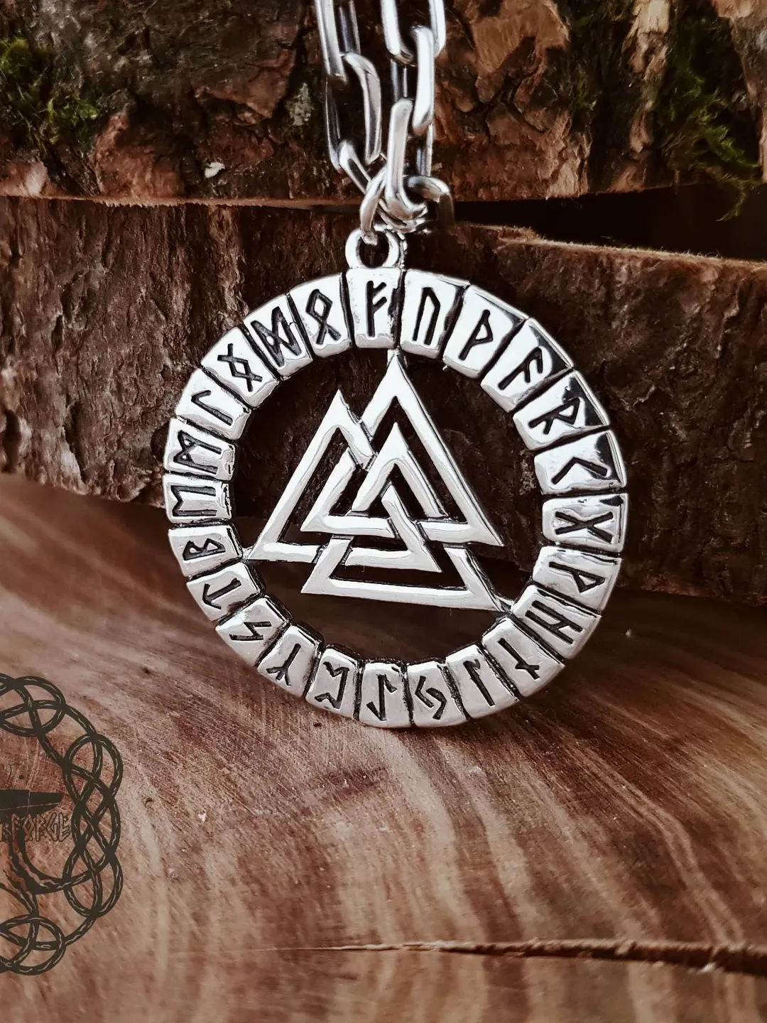 Valknut Pendant, Sterling Silver Valknut Necklace, Viking Jewelry, Valknut Viking Pendant, Valknut Viking Necklace