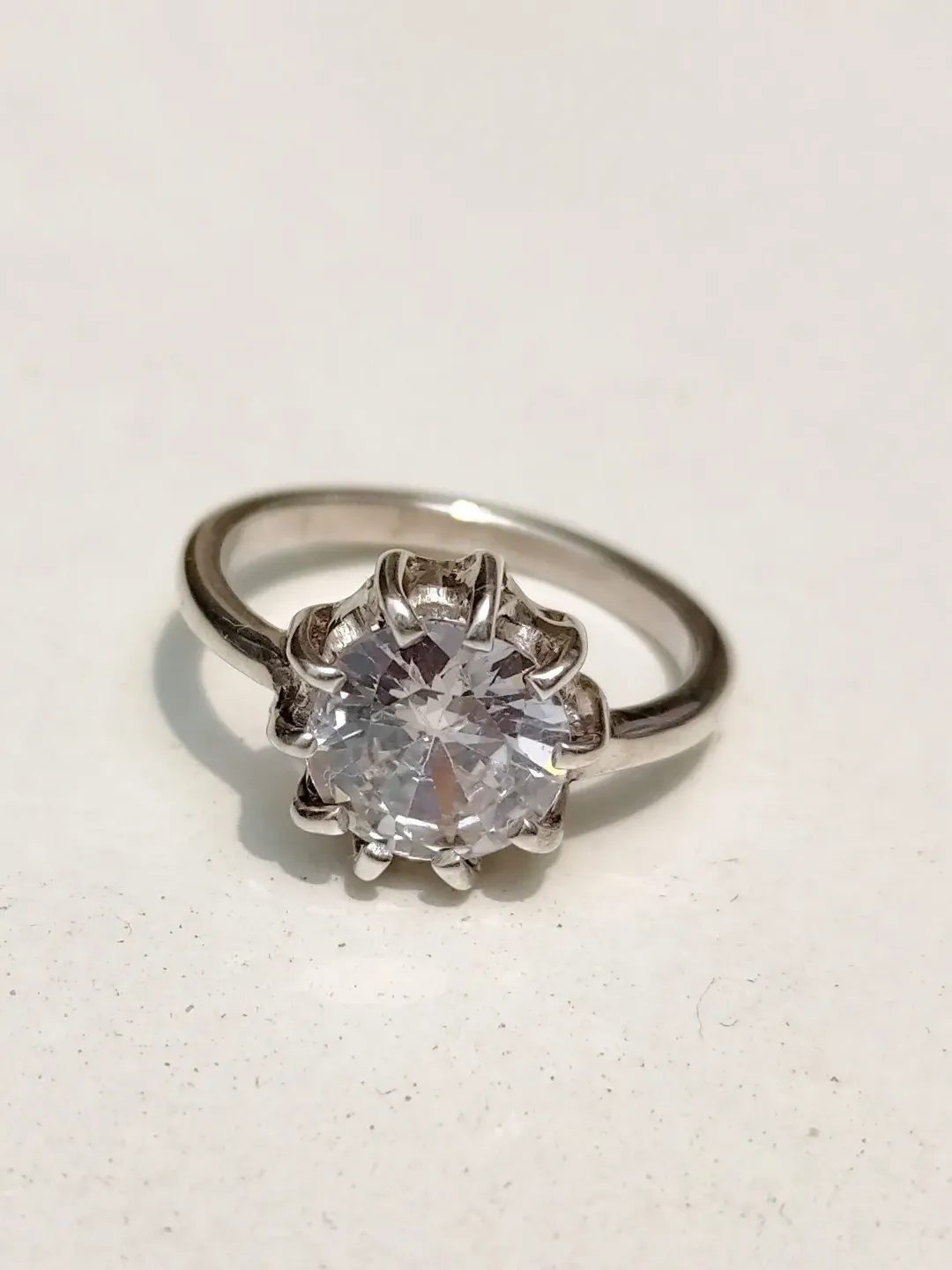 Zircon Ring, Sterling Silver Ring, Silver Dainty Ring, Statement Ring, Wedding Gift, Engagement Gift, Bohemian Ring, Gift For Women, Ring