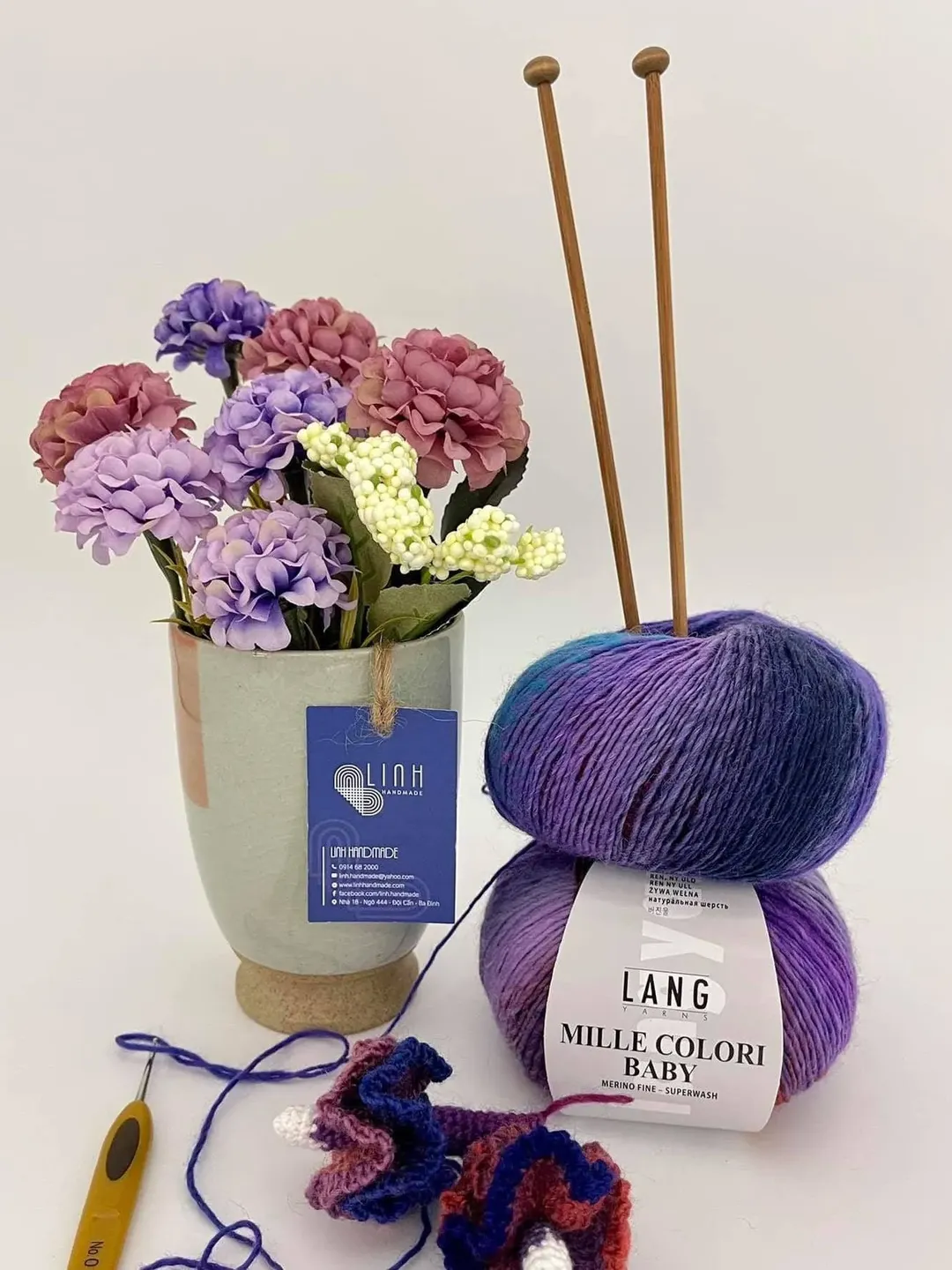Lang Yarns Mille Colori Baby ,100% New wool (Merino fine) Superwash