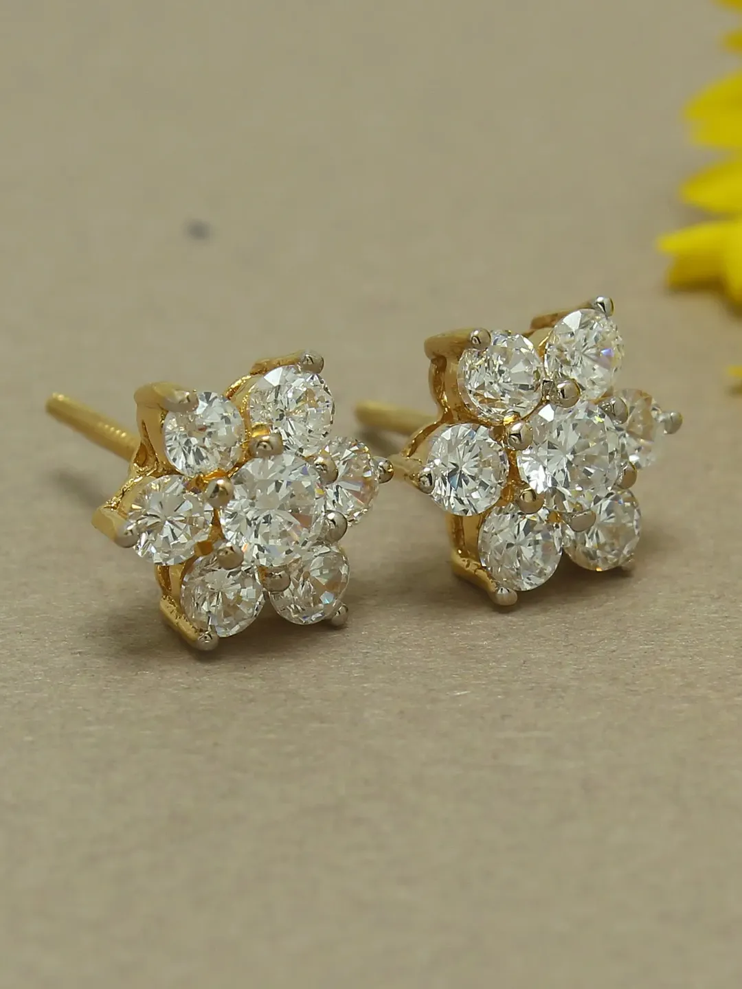 Moissanite Earrings, Screw Back, Art Deco Earrings, 925 Sterling Silver Stud, Women Earrings, Moissanite Jewelry, Bridal Earrings