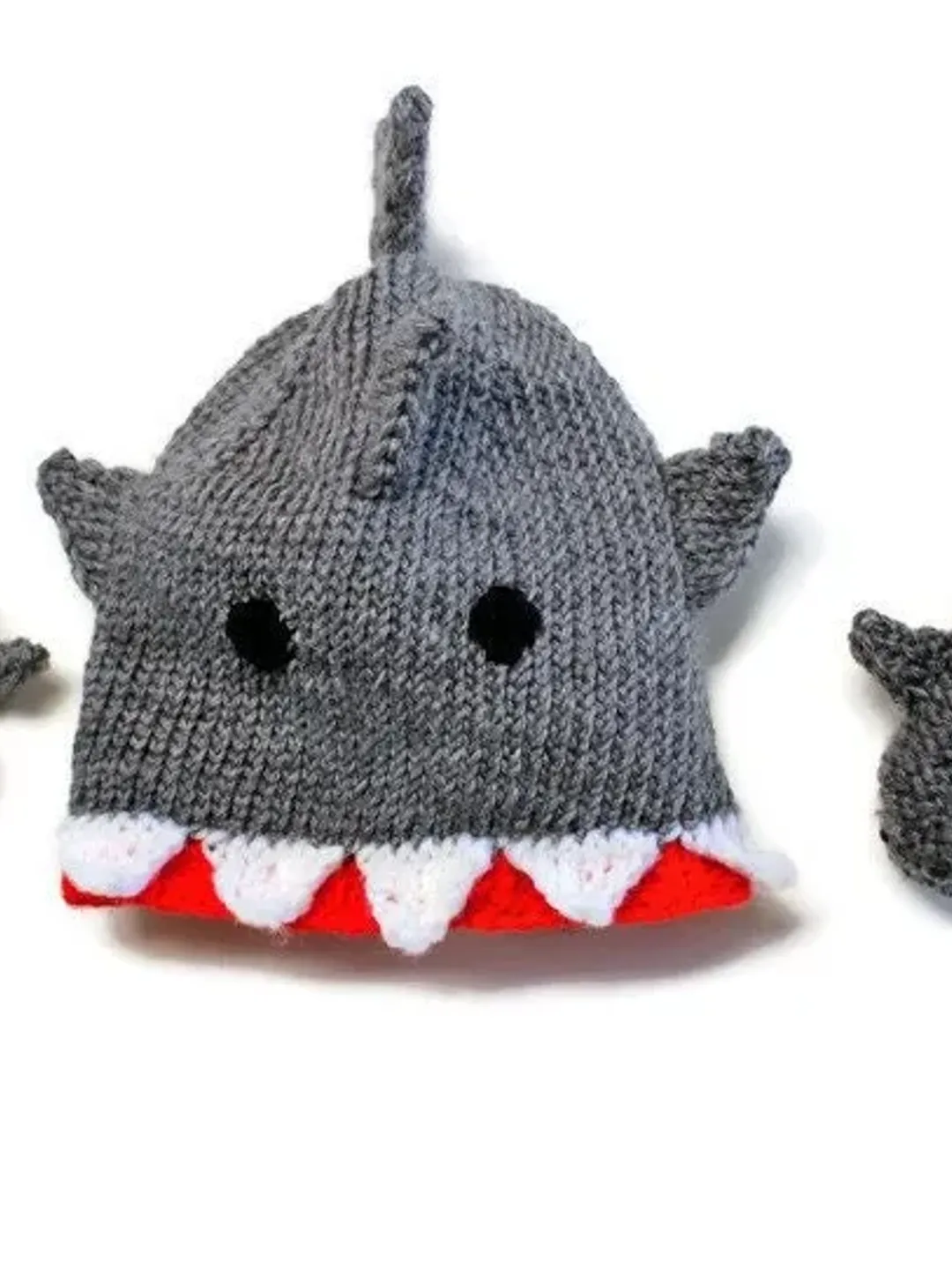 Knitted Shark Baby Hat and Booties Set, Newborn Baby Shower Gift Ideas, Baby Shark, Fish Animal Beanies, Baby Shoes and Socks, Gifts for Her