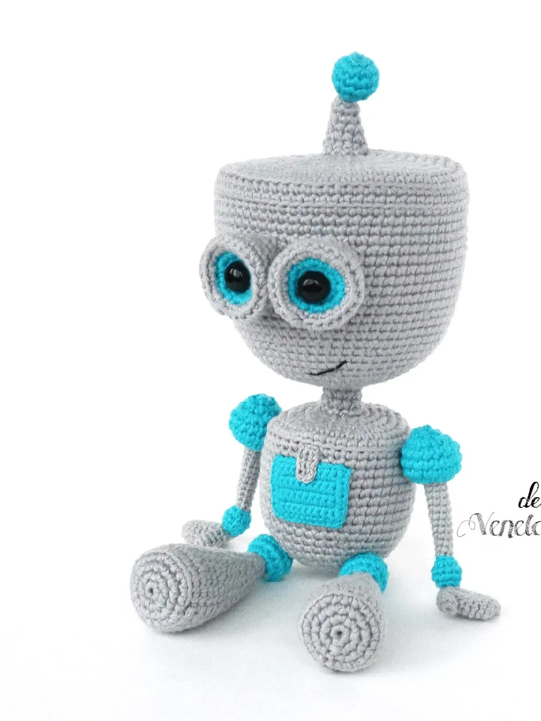 Crochet Robot Pattern, Crochet Amigurumi Toy DIY, pdf Stuffed Toy Crochet Tutorial