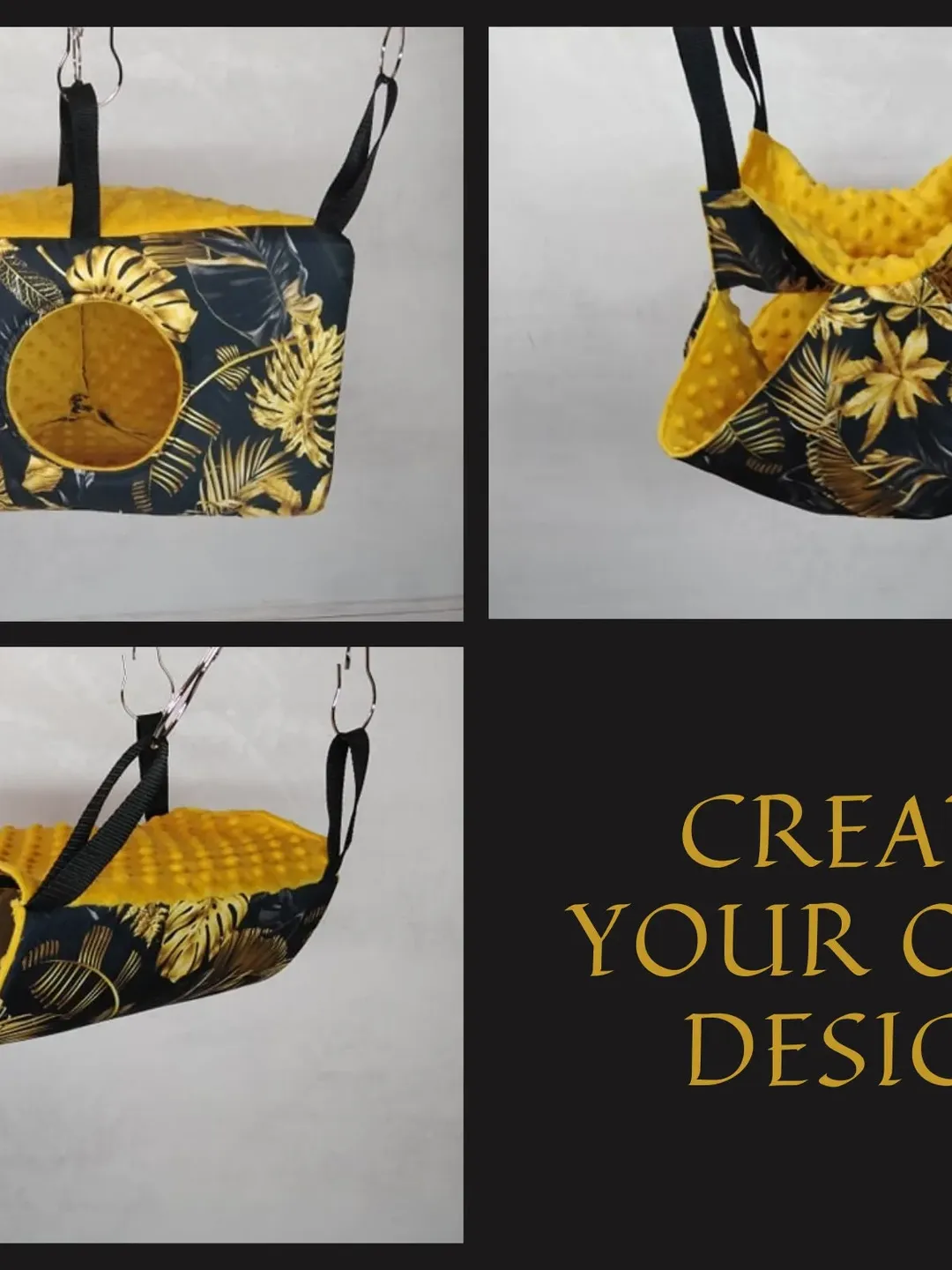 Rat hammock set, chinchilla hammock set, ferrert hammock set, chinchilla cage accessories, rat cage accessories, ferret cage accessories