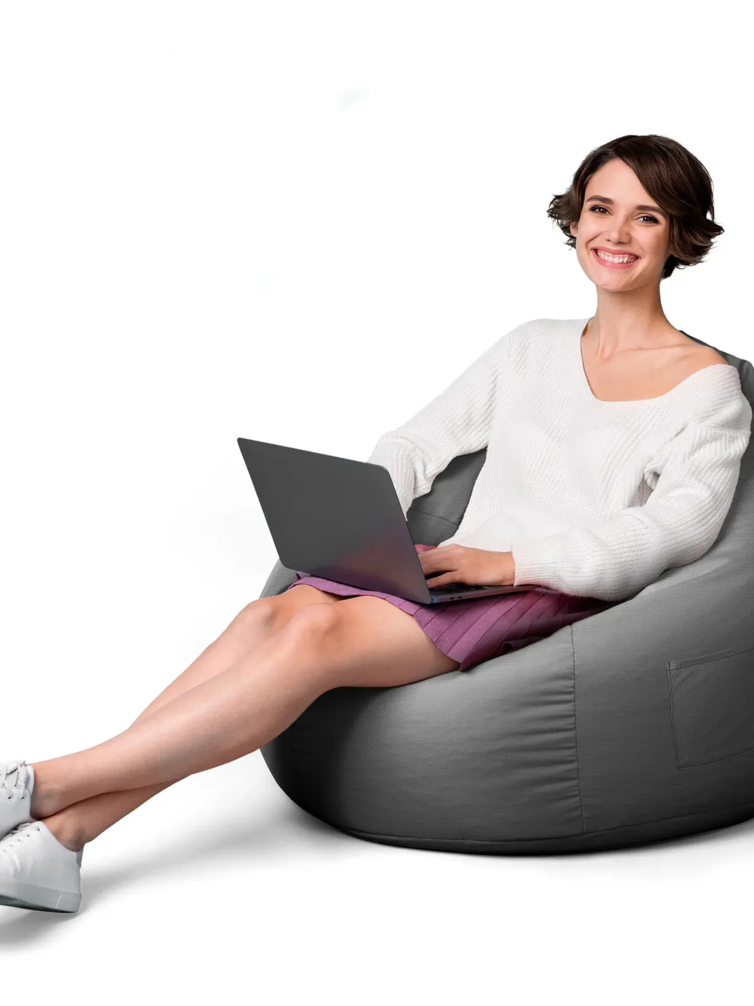 Exterior Puff with Filling Included for Terrace or Garden - Bean Bag Chair or XXL Floor Cushion for Youth Room Decoration