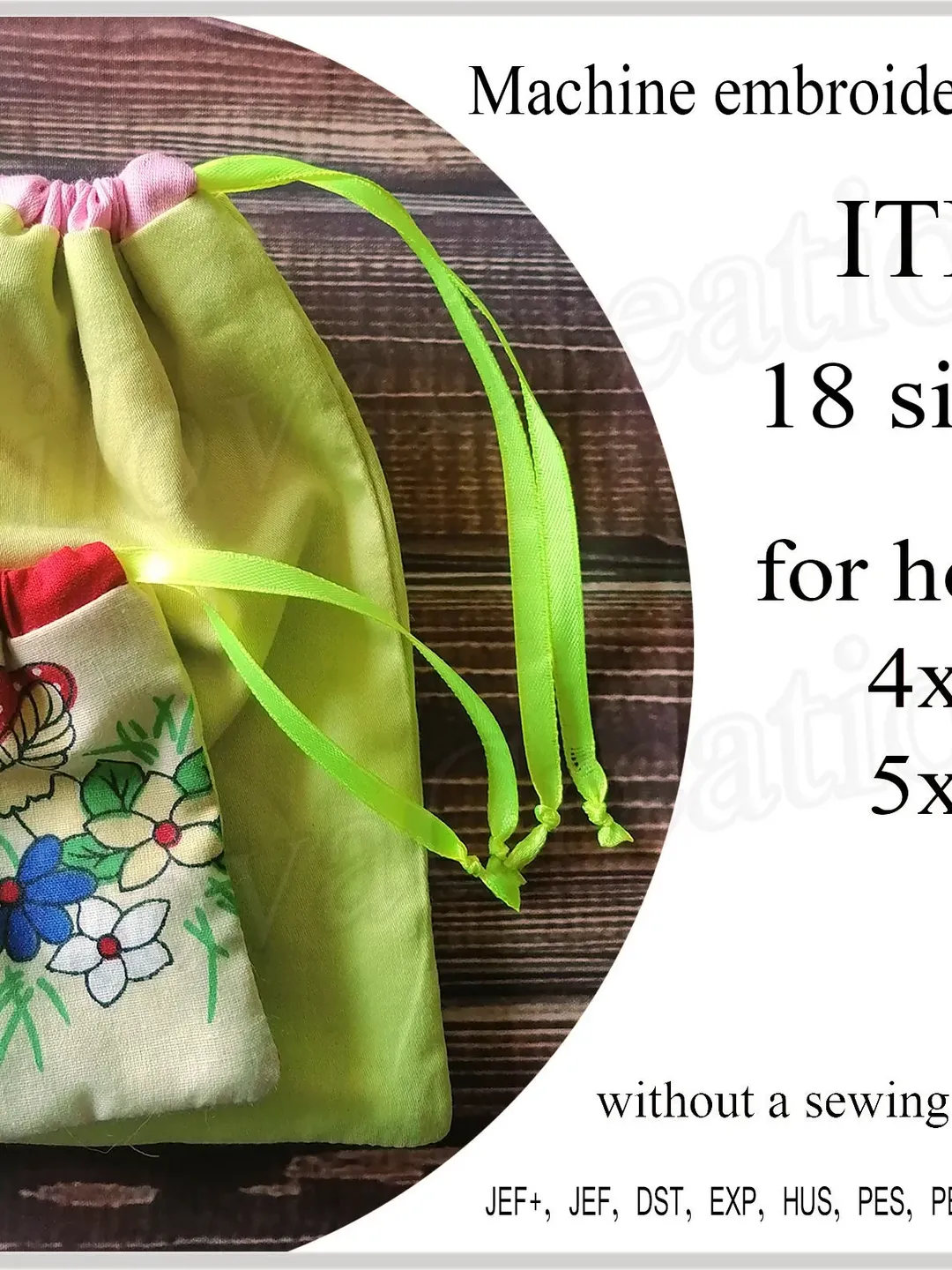 In the hoop bag  Machine embroidery designs ITH project Embroidery Tutorial emb files 18 sizes